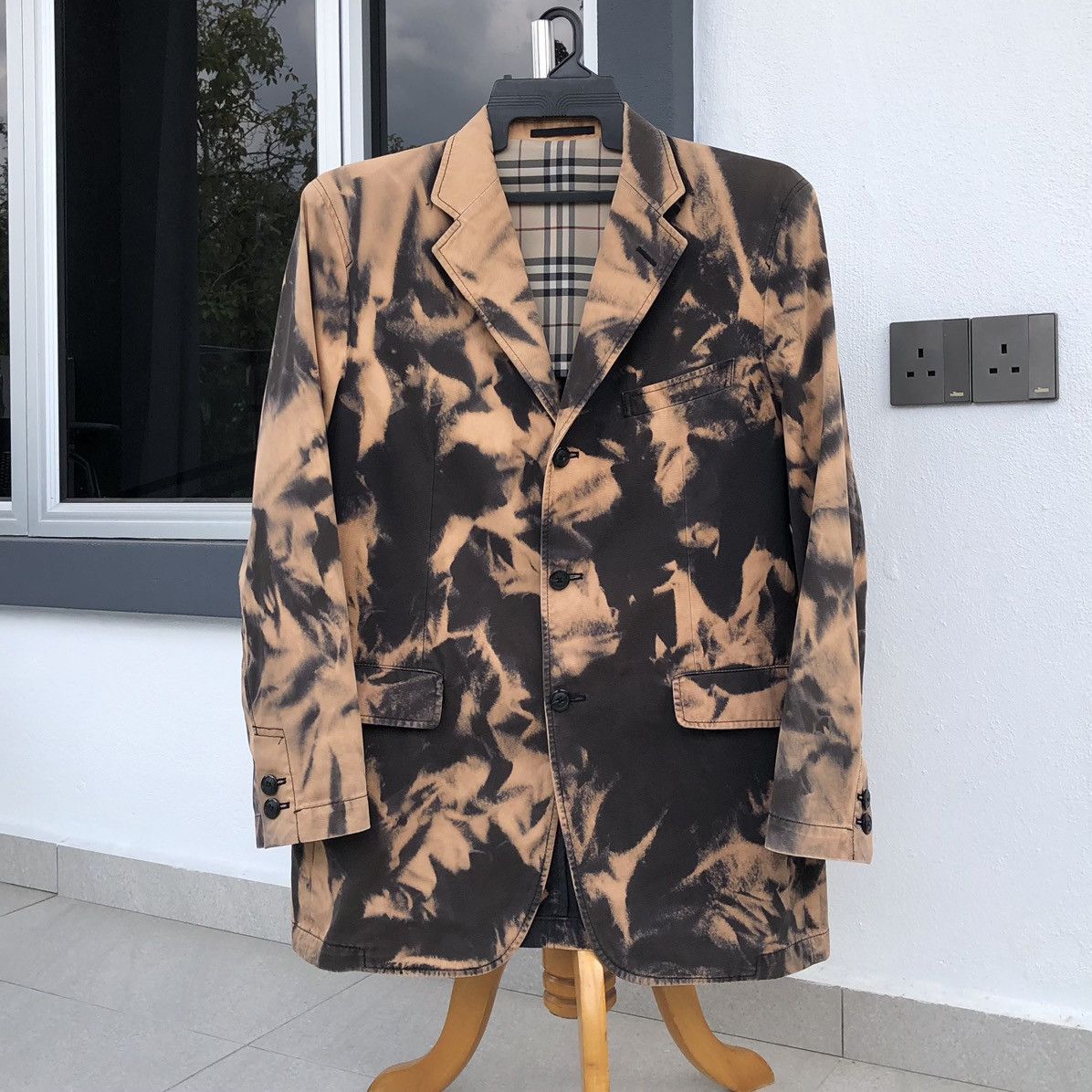 Burberry Burberry Black Label Tie Dye Blazer / Jacket Size US M / EU 48-50 / 2 - 2 Thumbnail