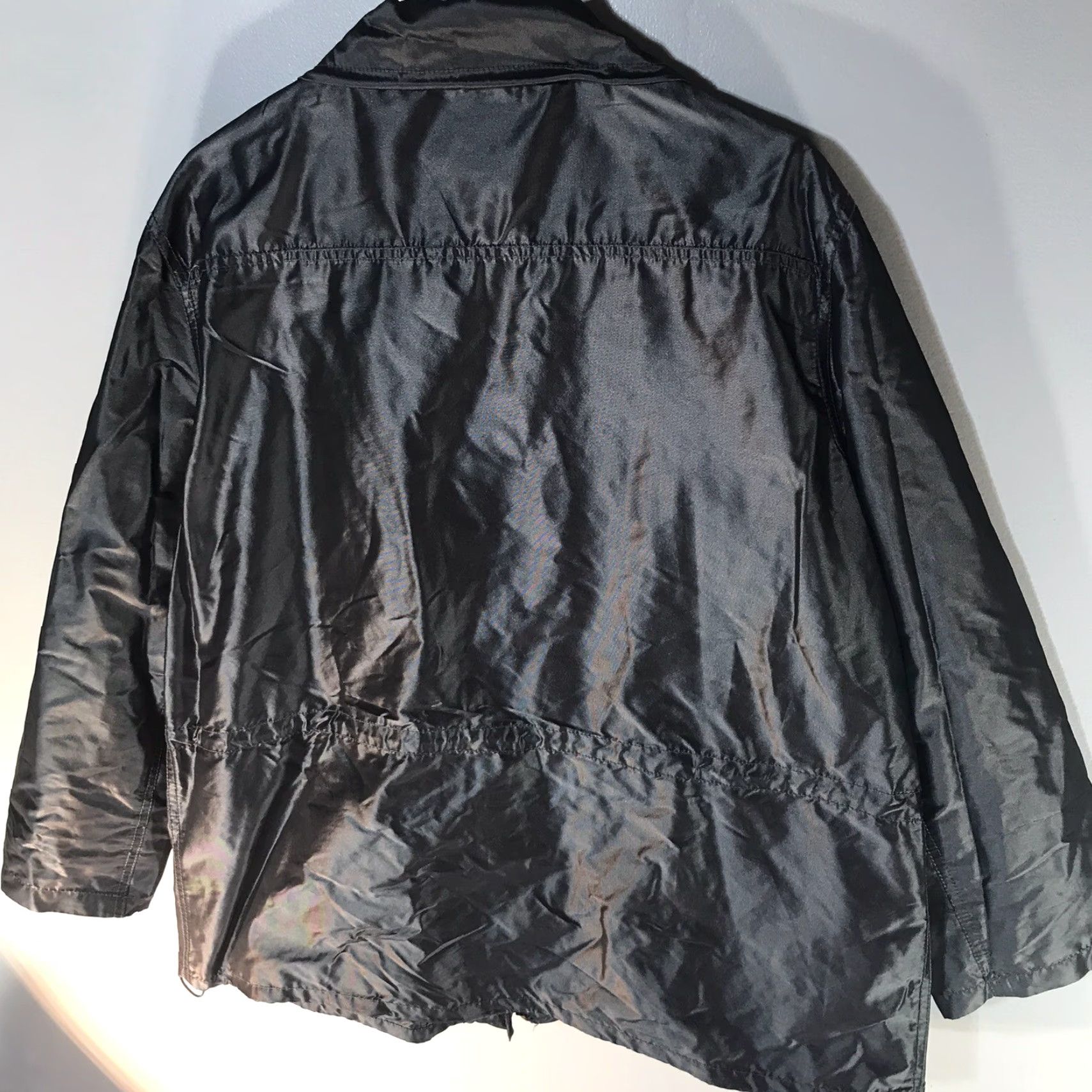 Kenneth Cole Kenneth Cole Shiny Silver Polyester Full Zip Lightweight Jacket Womens Size S Size S / US 4 / IT 40 - 3 Thumbnail