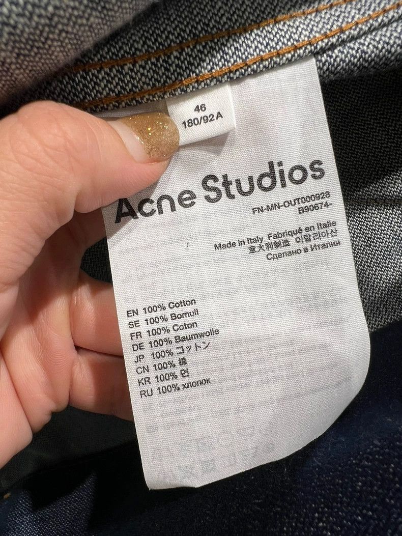 Acne Studios acne studios Washed suit denim jacket 2506-Nextarrow Size US S / EU 44-46 / 1 - 6 Thumbnail