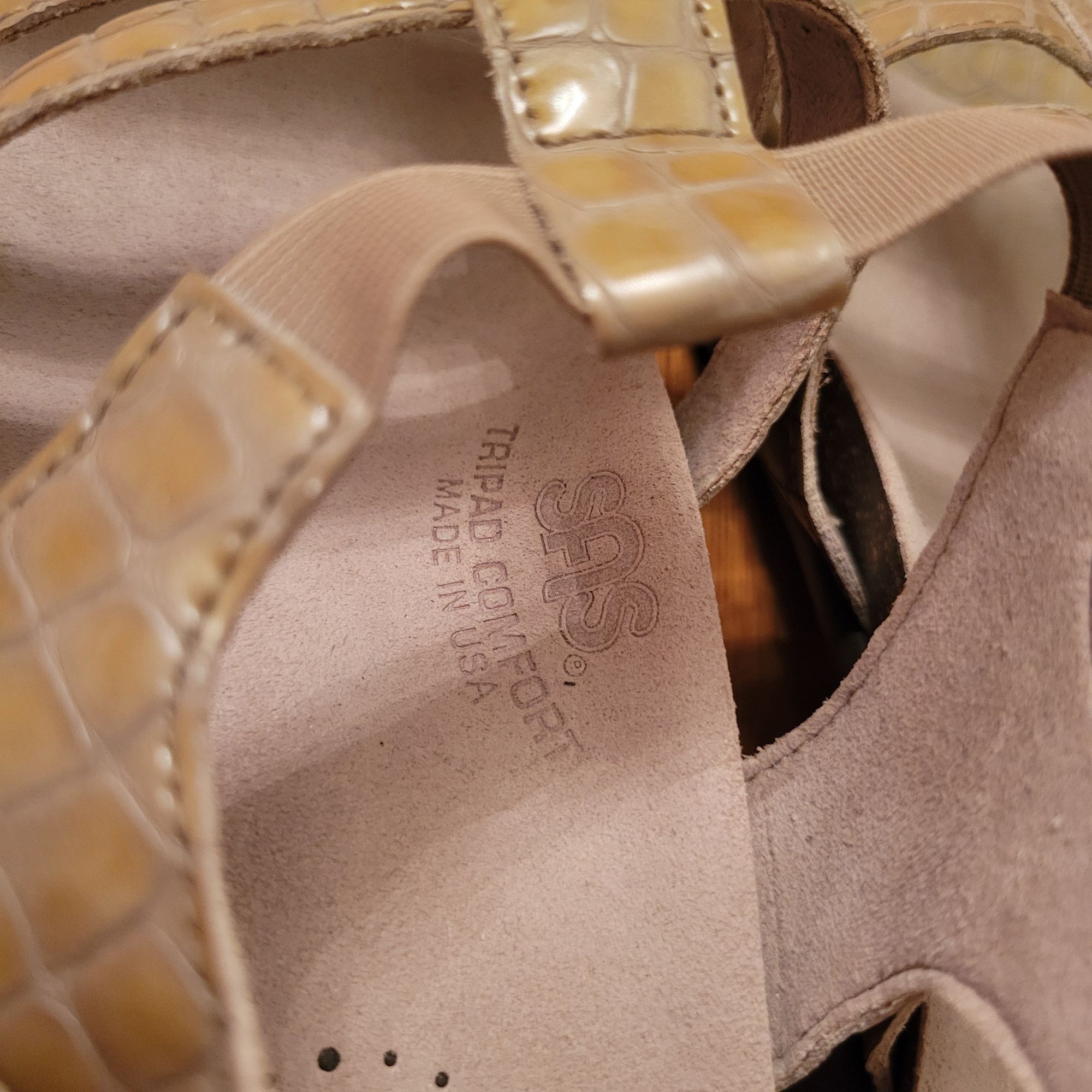 SAS SAS Sandals 10M Comfort Leather Heels Open Toe ALLEGRO Taupe Size US 10 / IT 40 - 10 Thumbnail