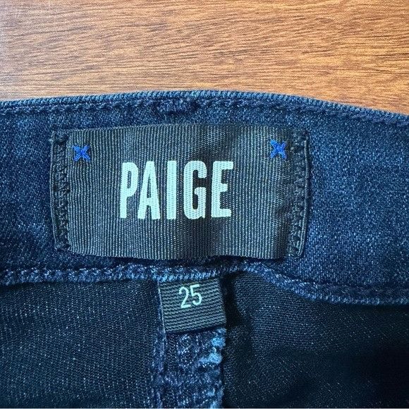 Paige PAIGE Dark Blue High Rise Muse Skinny Jeans Sz 25 Size 25" / US 0 / IT 36 - 6 Thumbnail