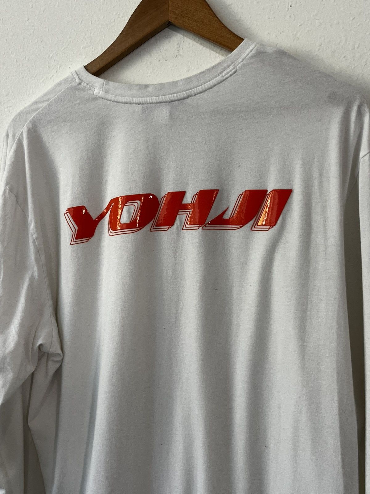 Y-3 Adidas Y3 Men White Logo Long Sleeve Shirt Size L Size US L / EU 52-54 / 3 - 5 Thumbnail