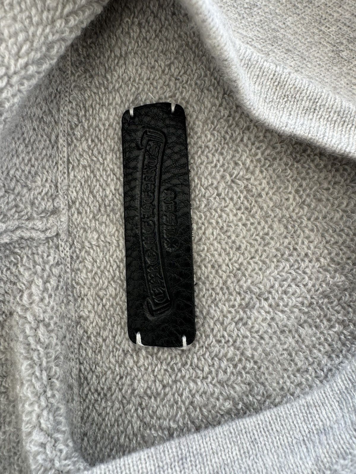Chrome Hearts CHROME HEARTS GREY CASHMERE HOODIE Size US L / EU 52-54 / 3 - 3 Thumbnail