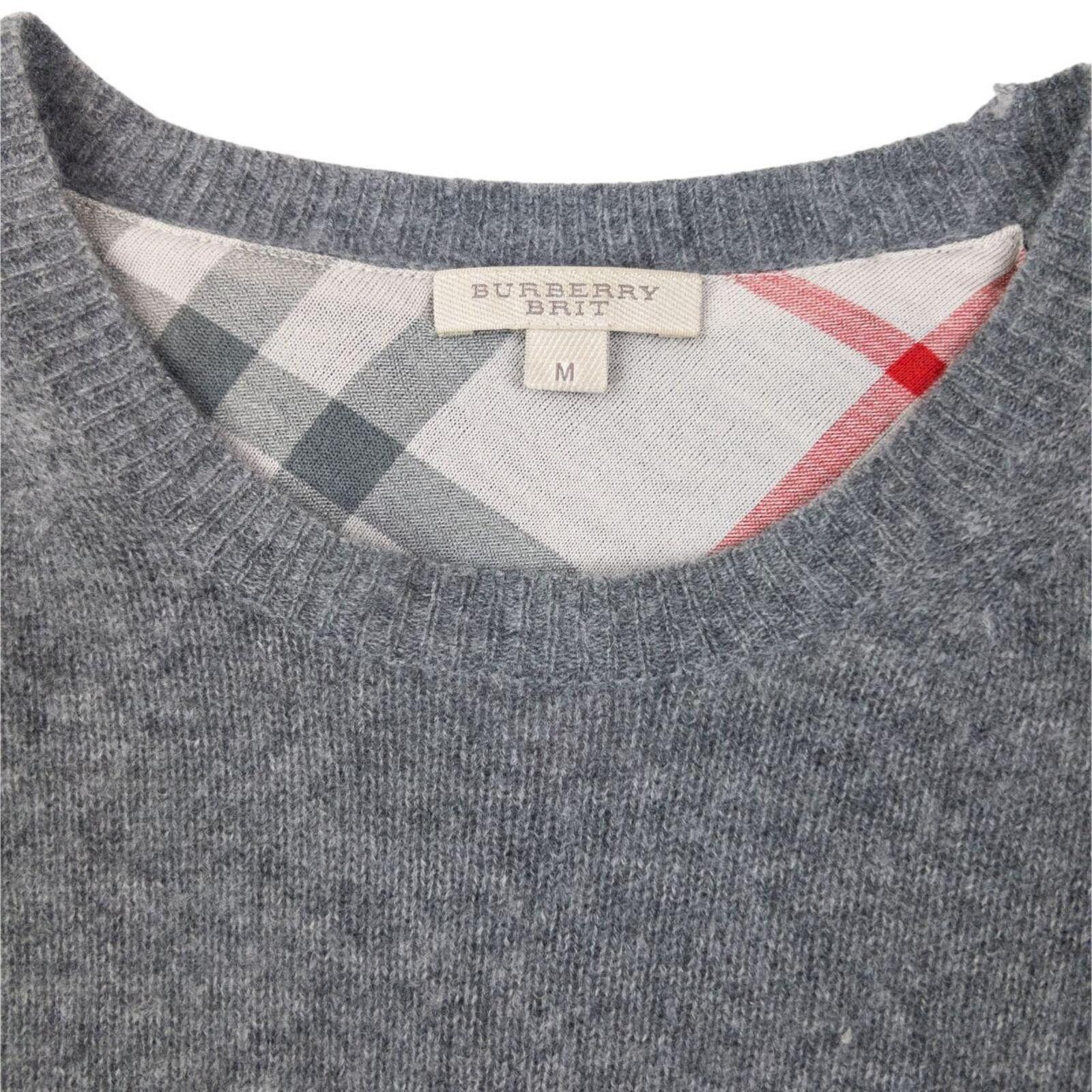 Burberry Vintage 2000s Burberry Brit Nova Check Elbow Patch Jumper M Size US M / EU 48-50 / 2 - 3 Thumbnail