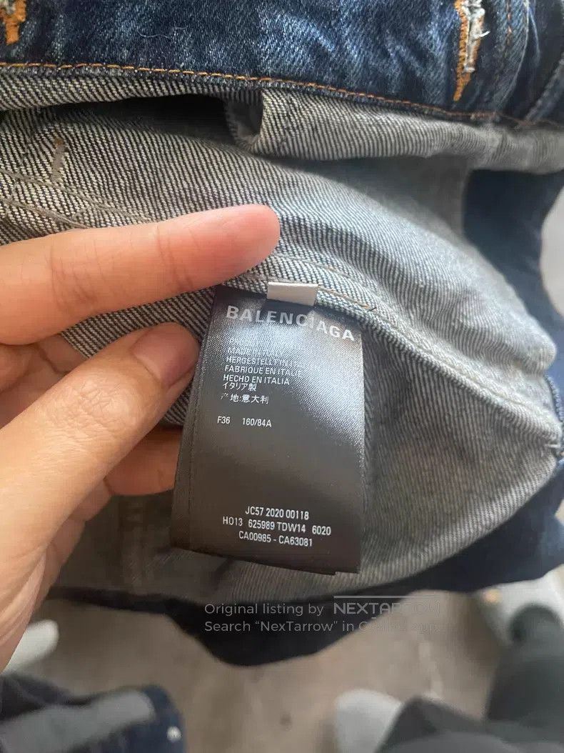 Balenciaga Balenciaga Two-Way Denim Jacket Size XS / US 0-2 / IT 36-38 - 3 Thumbnail