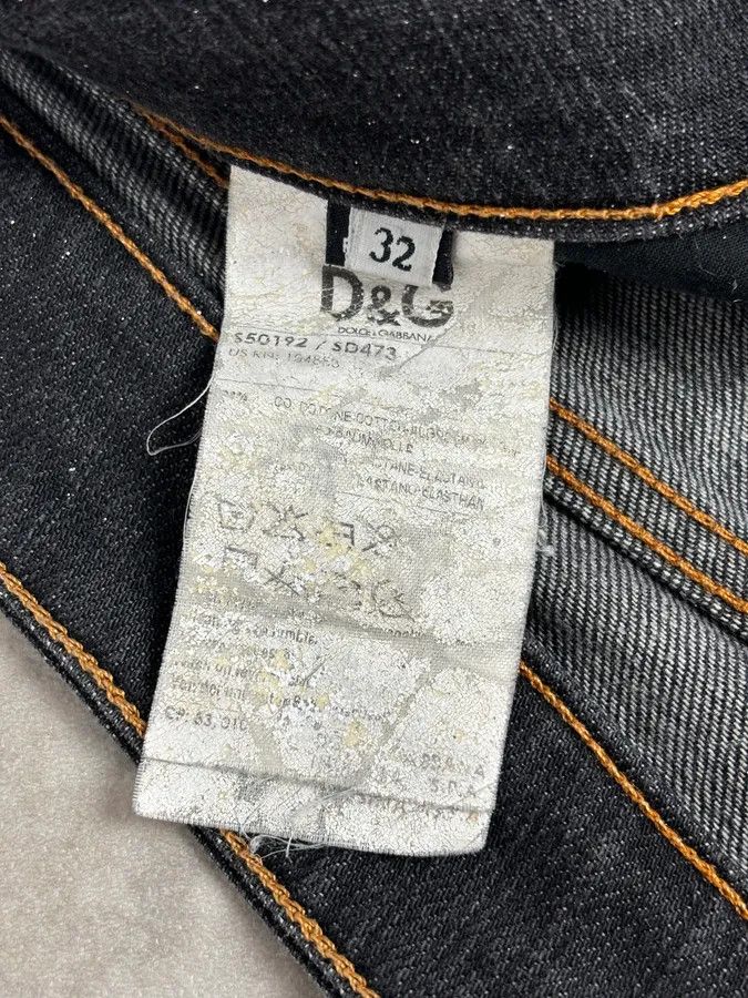 Dolce & Gabbana 2000s Dolce & Gabbana Navy Brut Denim Jeans Size US 33 - 13 Thumbnail