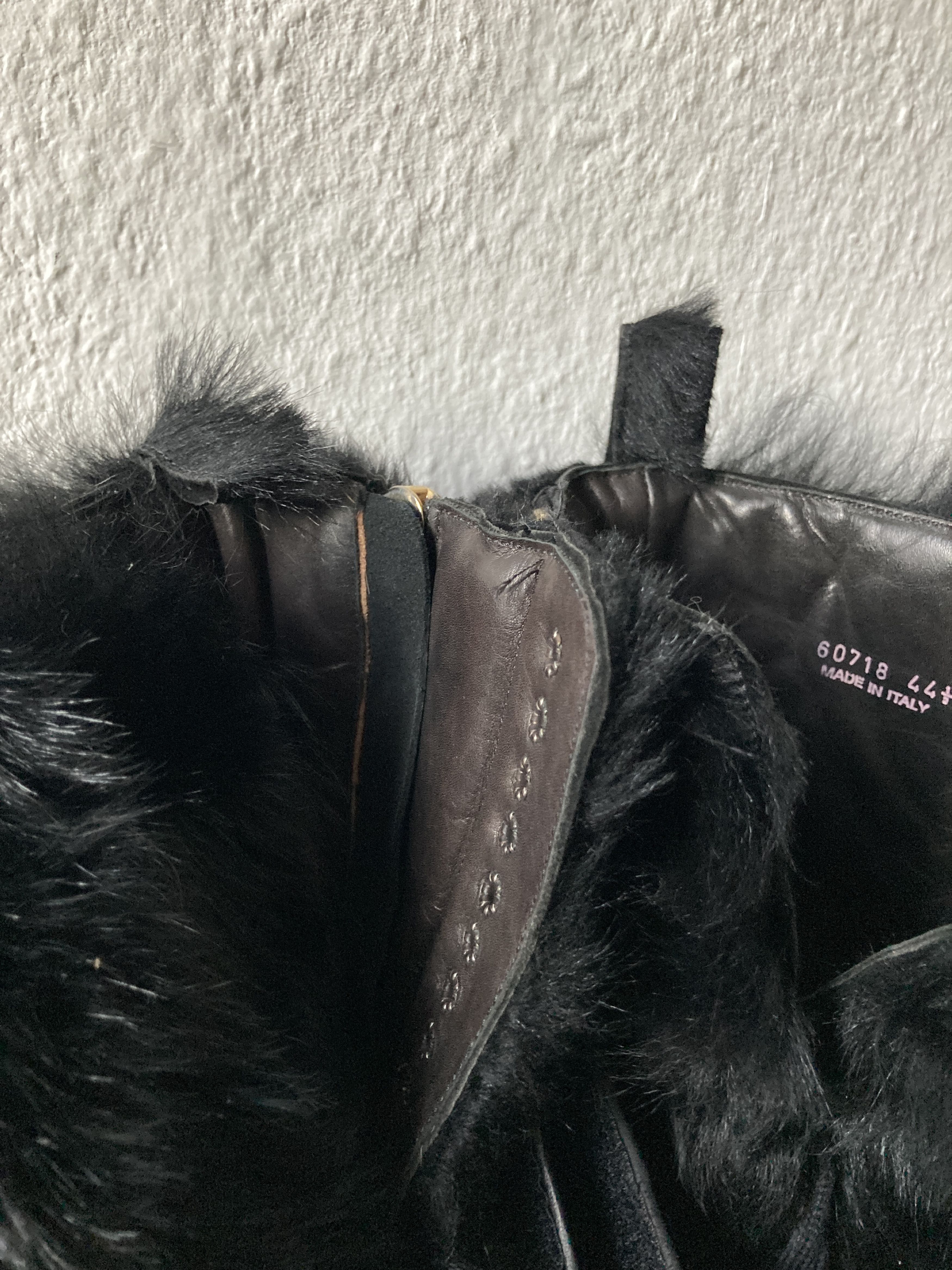 Rick Owens F/W 13 "PLINTH" Runway Fur Hiker Megatooth Boots Rick Owens Size US 11.5 / EU 44-45 - 16 Thumbnail