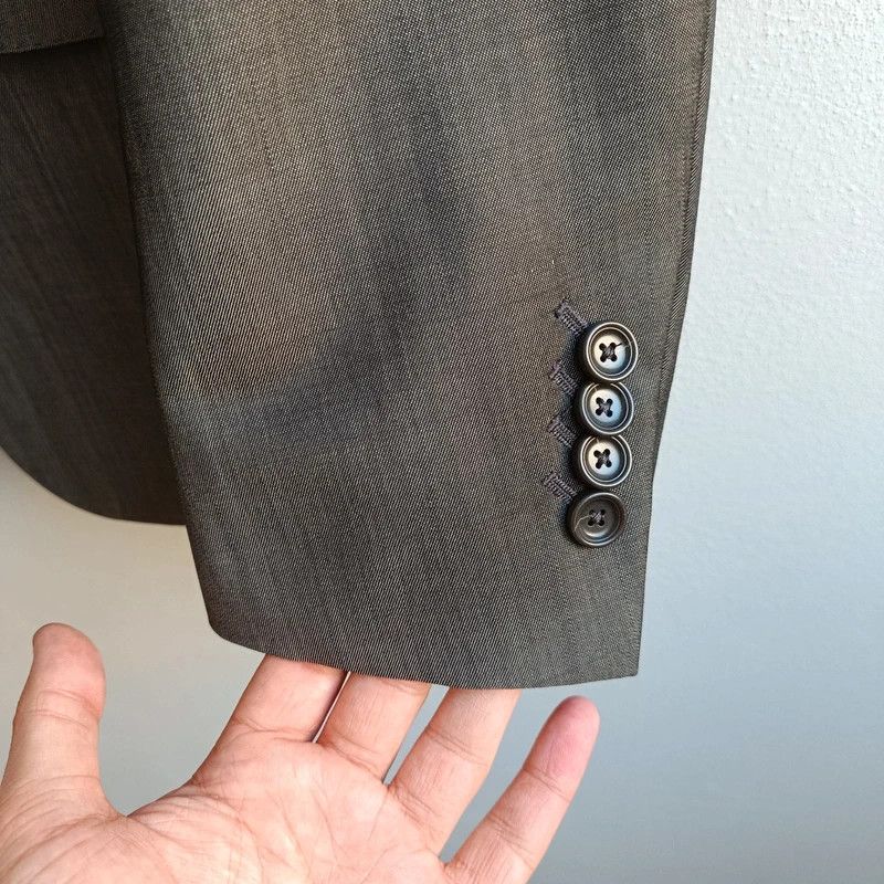 Z Zegna Ermenegildo Z Zegna Gray Suit Jacket Blazer Wool Mohair 46 S Size 46R - 4 Thumbnail