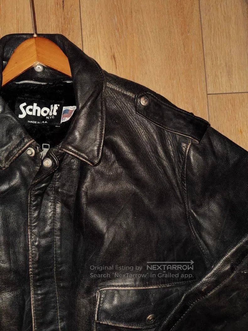 Schott Schott NYC A2 bomber jacket Size US M / EU 48-50 / 2 - 2 Thumbnail