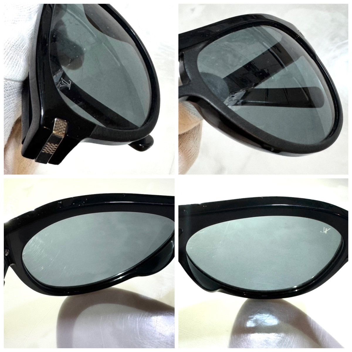 Louis Vuitton Louis Vuitton Z0497E Damier Temple Pilot Sunglasses Size ONE SIZE - 3 Thumbnail