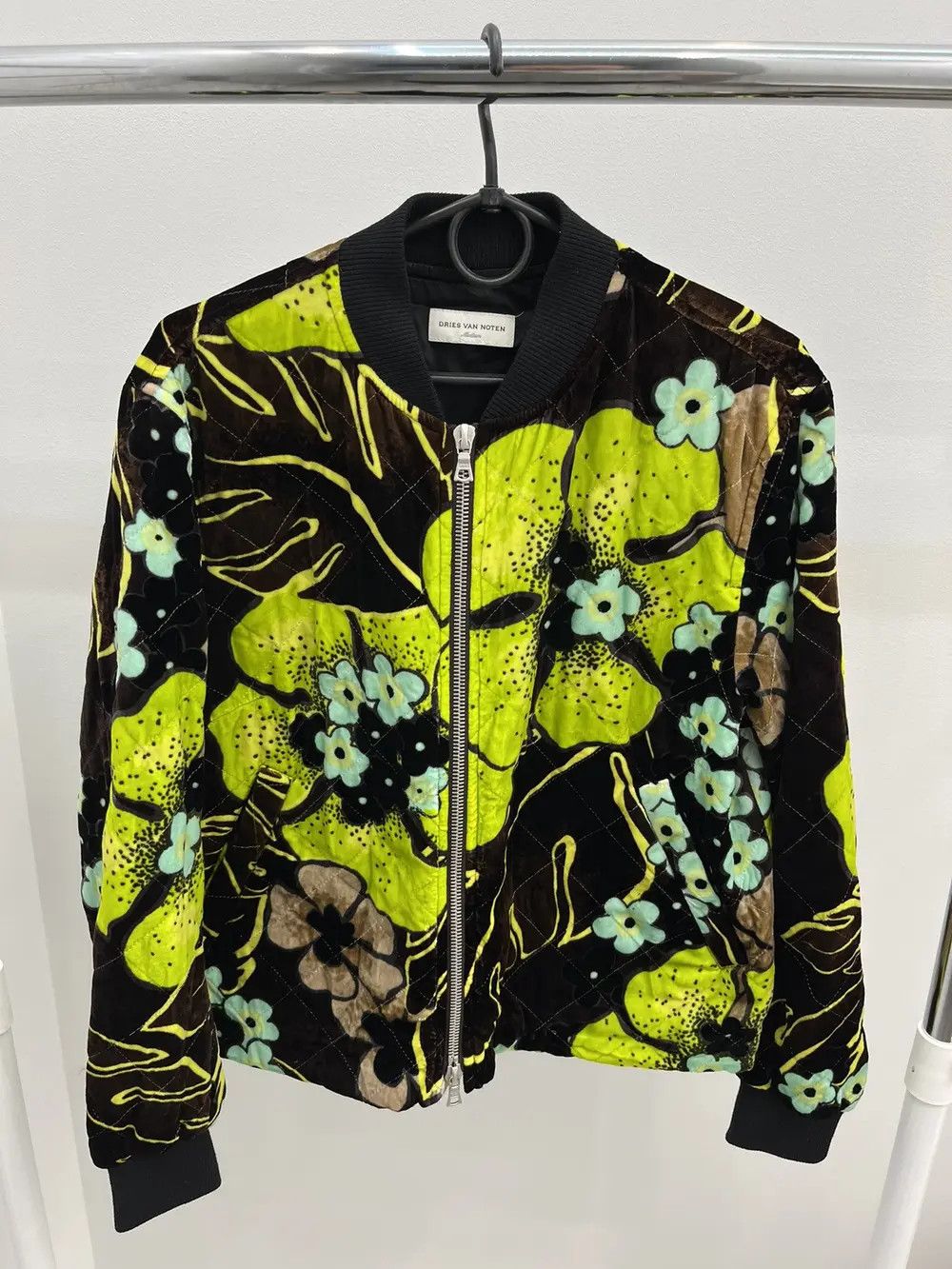Dries Van Noten Dries Van Noten Fall 2020 Velvet Floral Quilted Jacket Size M / US 6-8 / IT 42-44 - 2 Thumbnail