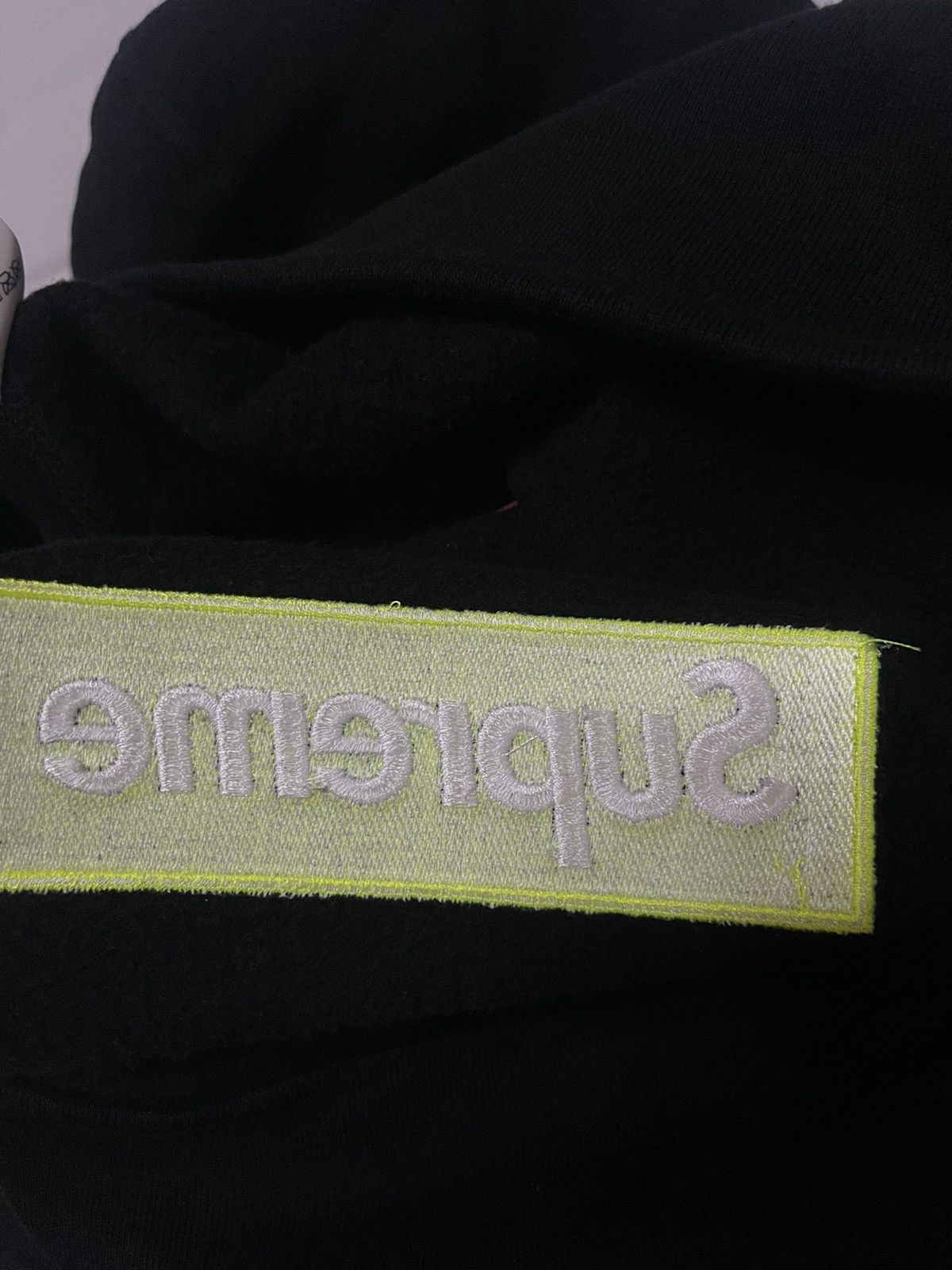 Supreme Supreme fw17 lime on black box logo hoodie sweatershirt Size US M / EU 48-50 / 2 - 6 Thumbnail