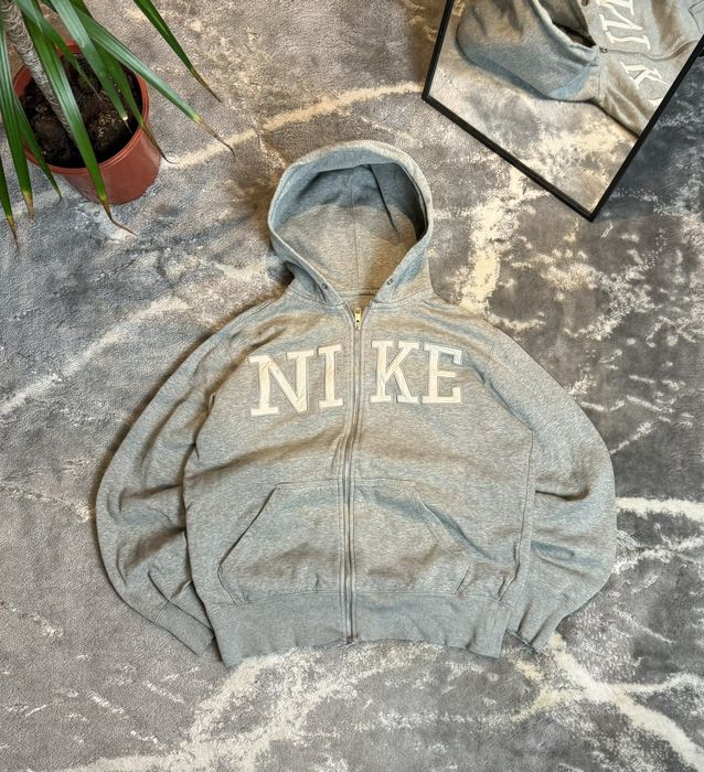 Nike 00s Nike Vintage Big Logo Zip Hoodie Y2K | Grailed