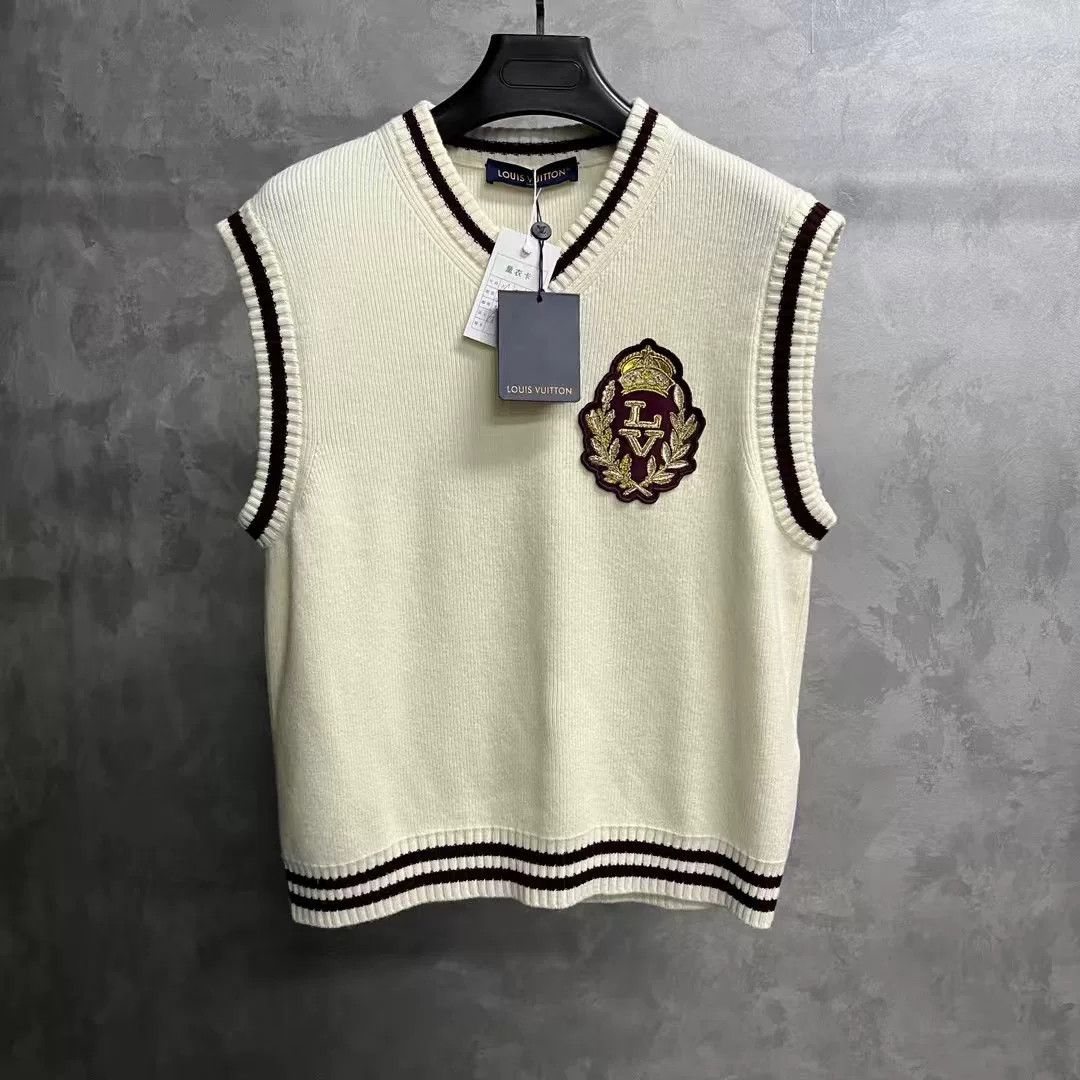 Louis Vuitton Louis Vuitton 2024 White Wool Vest Size US M / EU 48-50 / 2 - 1 Thumbnail