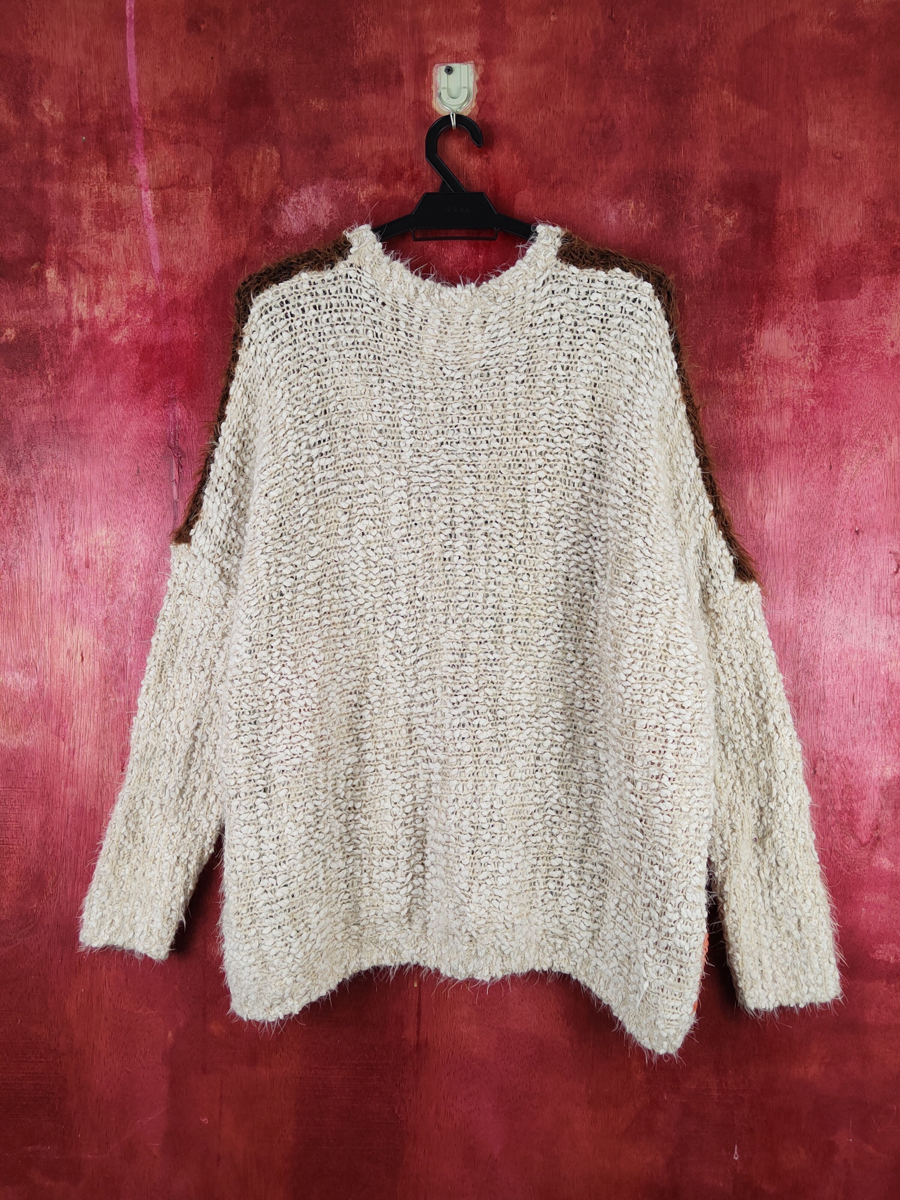 Japanese Brand Japanese Brand Mix Shag Shaggy Fur Mohair Knitwear #S2232 Size US XL / EU 56 / 4 - 9 Thumbnail