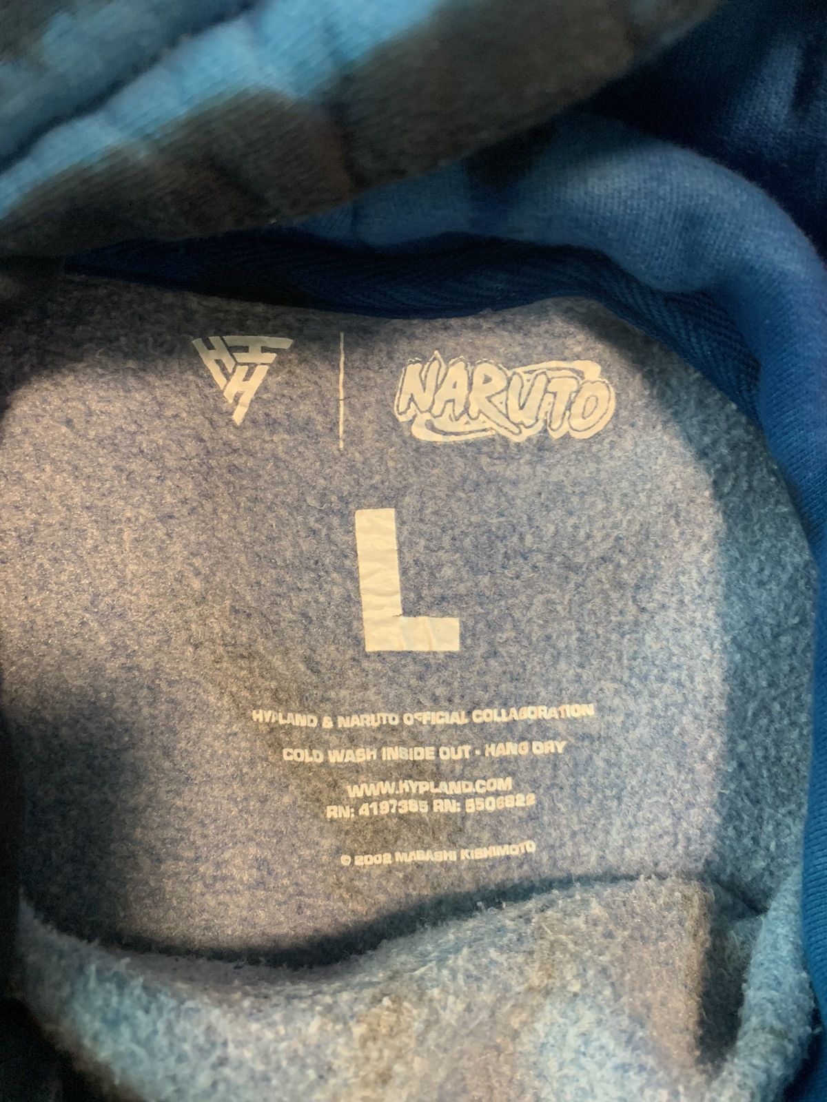 Hypland Hypland x Naruto Sasuke Chenille Hoodie Size US L / EU 52-54 / 3 - 6 Thumbnail