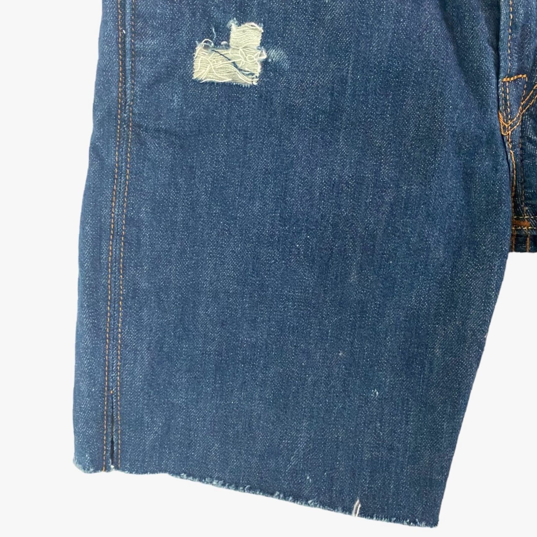 Levi's VINTAGE Levi's Mid-Rise Upcycled 511 Shorts Women's 29 Blue Medium Wash Raw-Hem Denim Size 27" / US 4 / IT 40 - 5 Thumbnail
