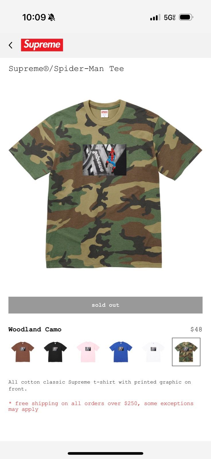 Supreme SUPREME SPIDERMAN TEE Size US M / EU 48-50 / 2 - 1 Thumbnail