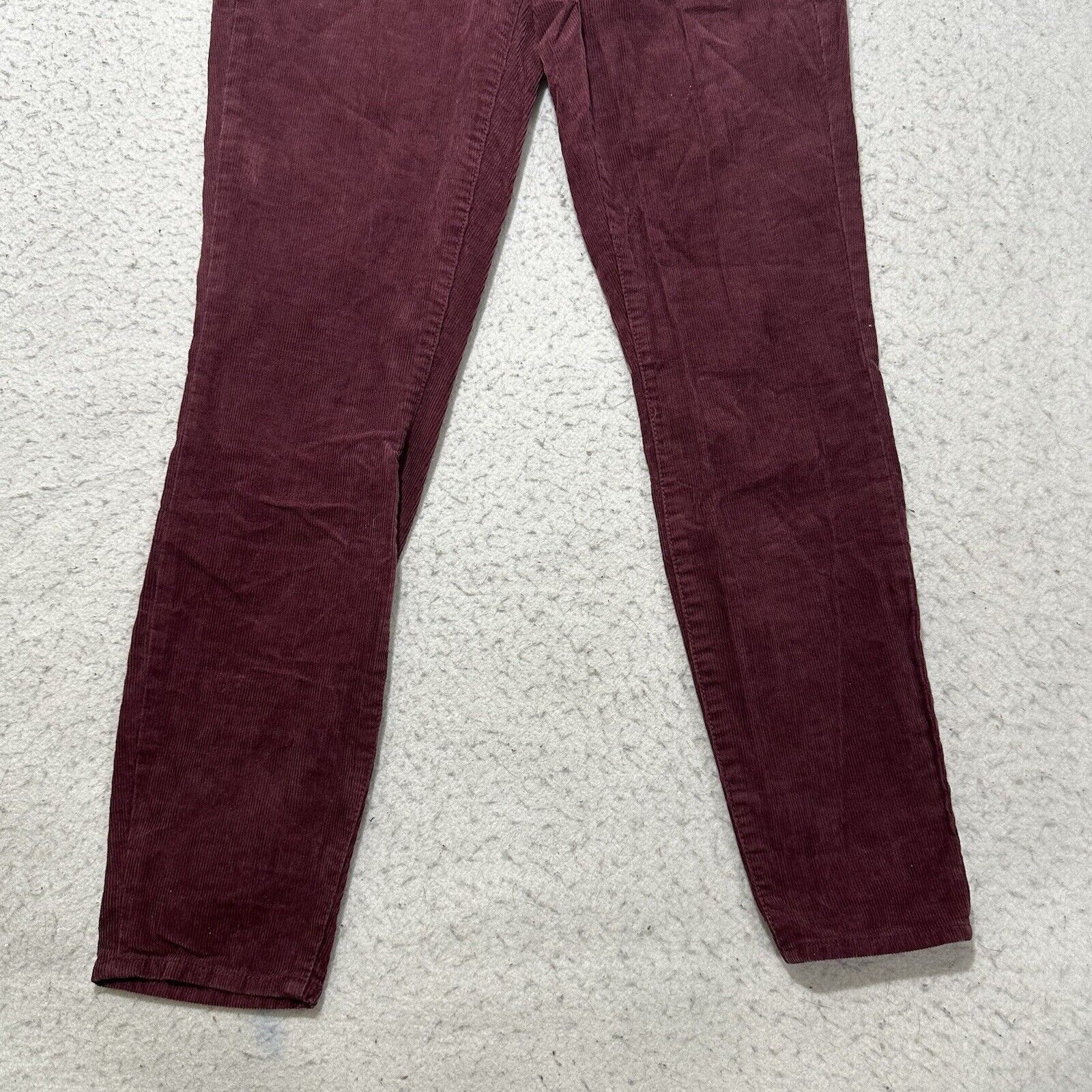 J.Crew J. Crew 28 Corduroy Burgundy Skinny Leg Pants (31 x 28) Size 31" - 3 Thumbnail