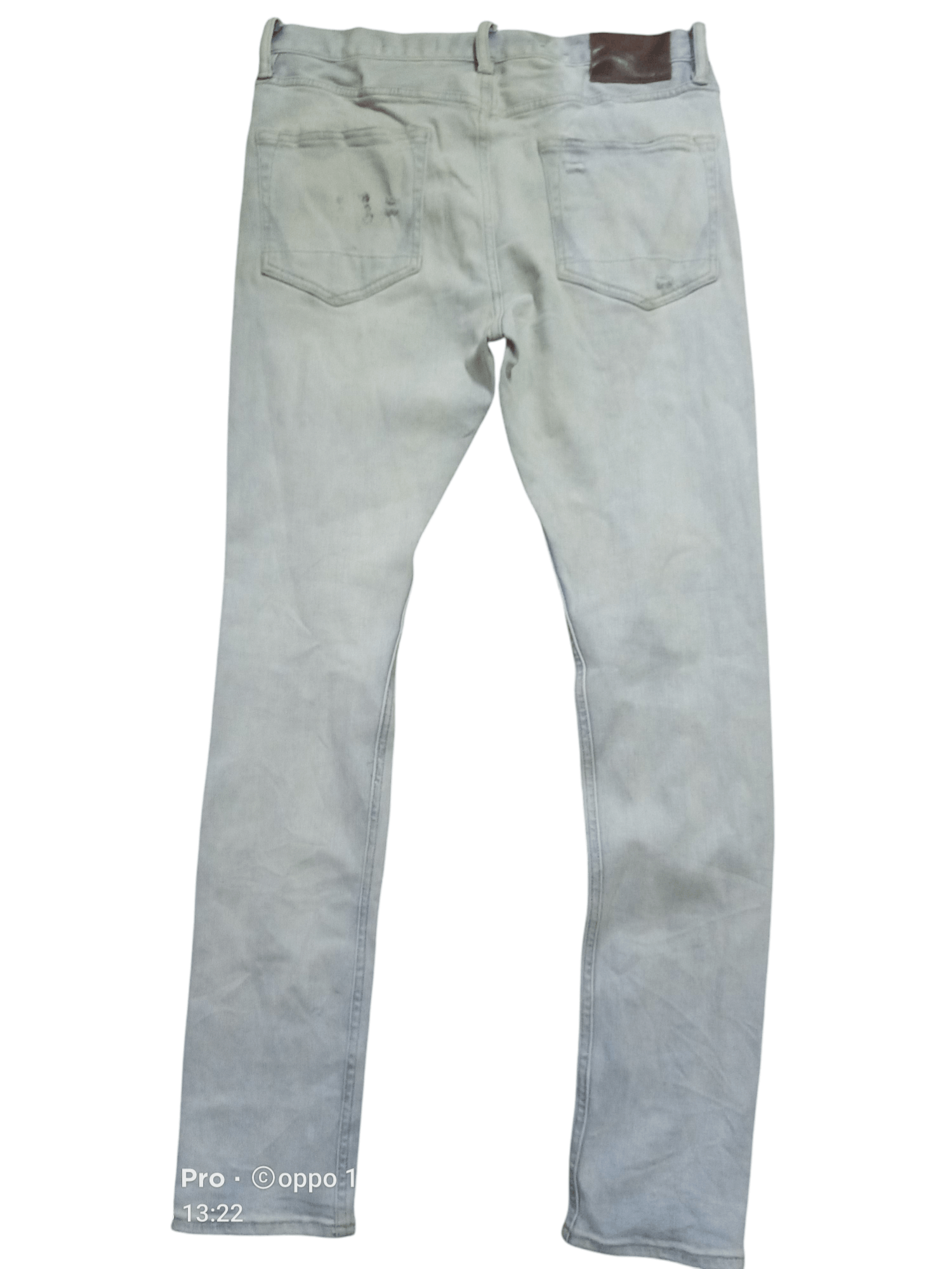 Allsaints All Saint Cigarette Damaged Denim Strenght Slimfit Size US 34 / EU 50 - 2 Thumbnail