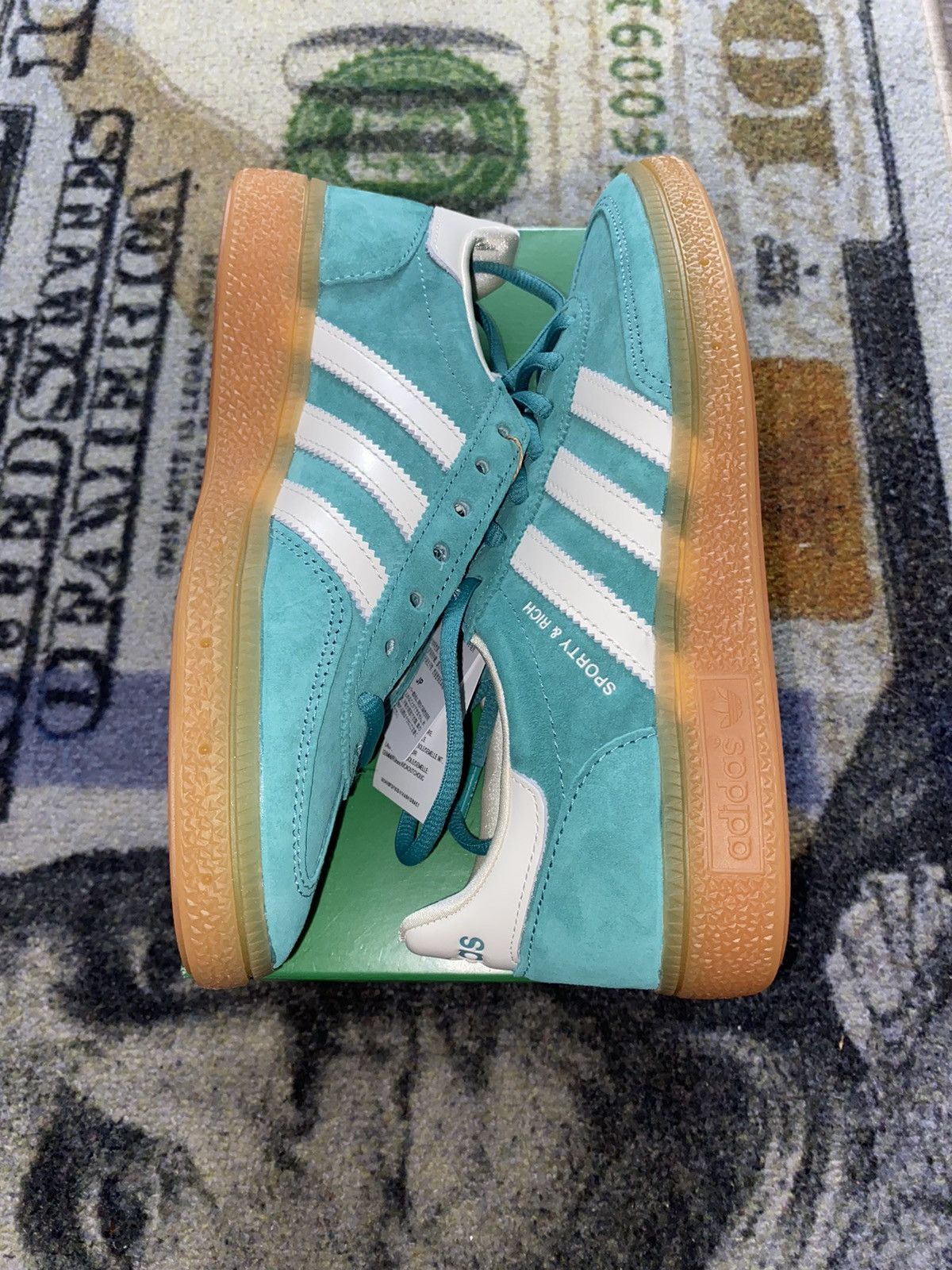Adidas × Sporty & Rich Adidas Handball Spezial Sporty & Rich Green Size US 11 / EU 44 - 2 Thumbnail