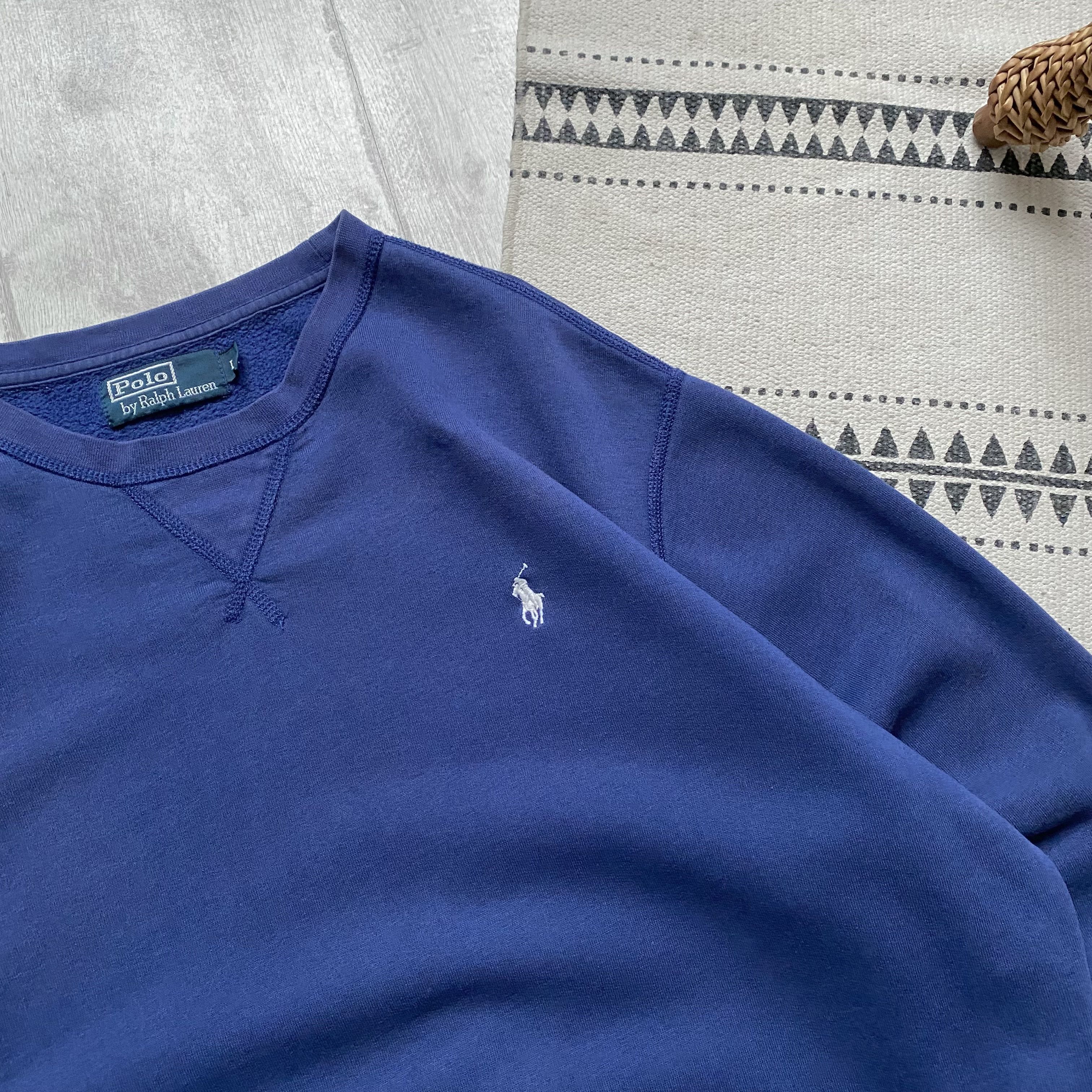 Polo Ralph Lauren 💙 Vintage 90s Polo Ralph Lauren Boxy sweatshirt Size US L / EU 52-54 / 3 - 4 Thumbnail