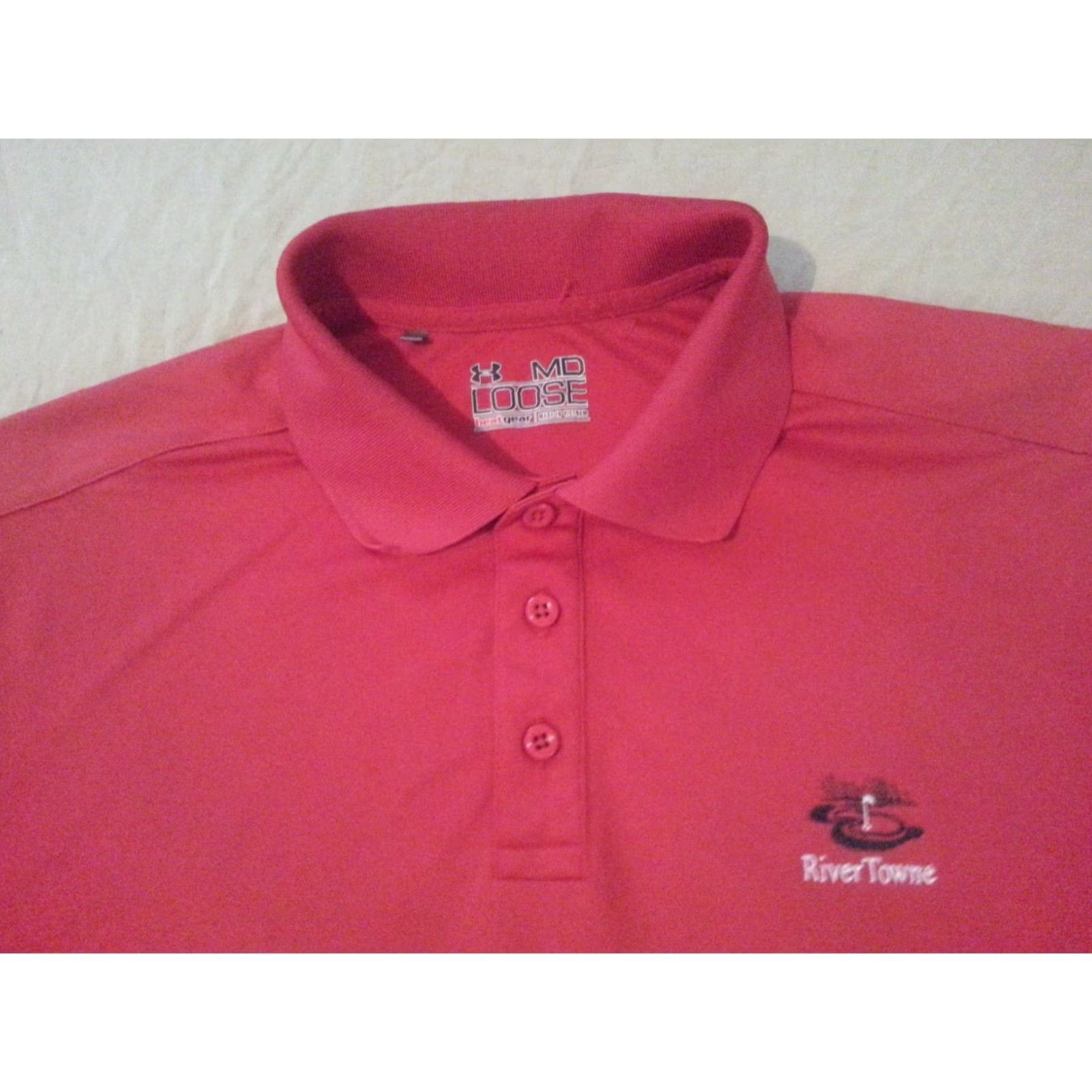 Under Armour Under Armour Polo Shirt Mens M Medium Red Athletic River Townesnd Size US M / EU 48-50 / 2 - 3 Thumbnail