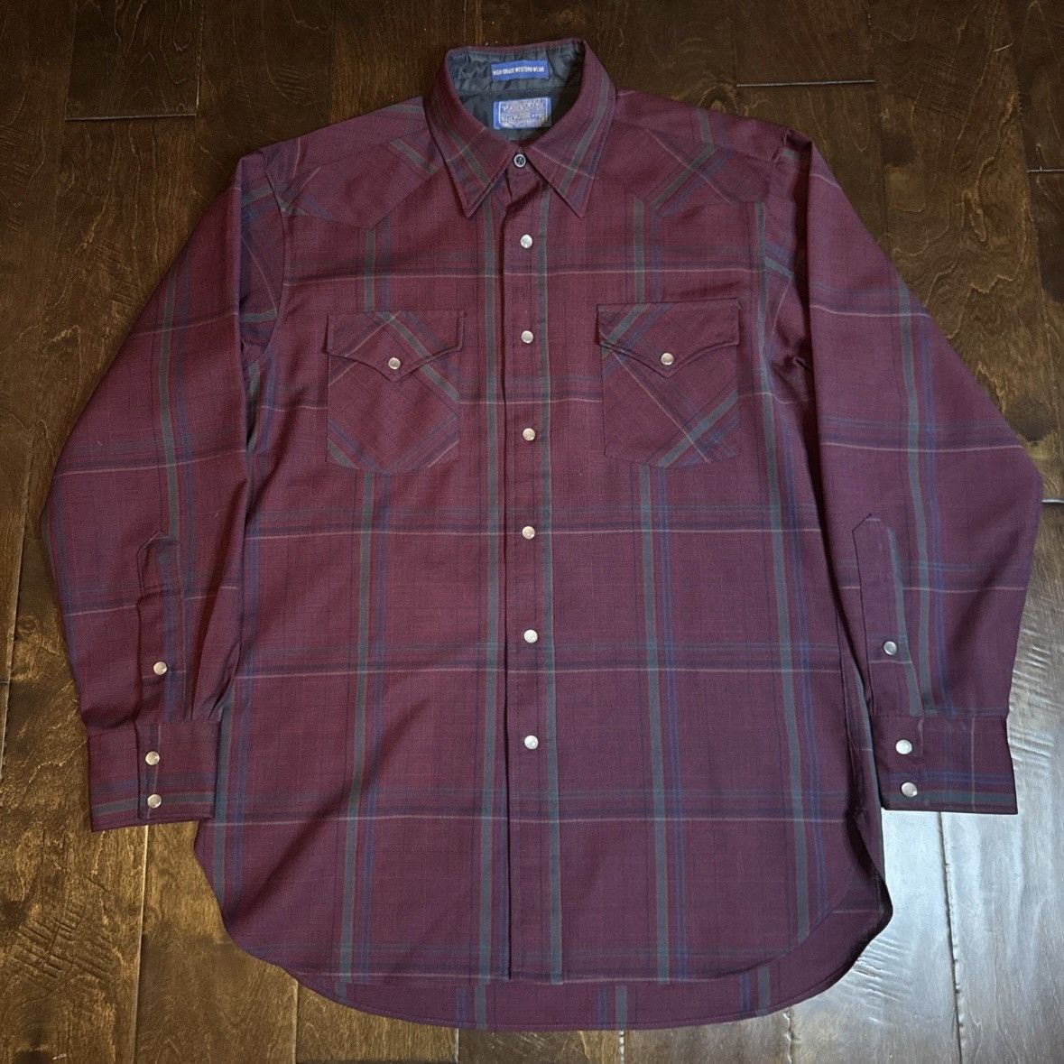 Pendleton Vintage Pendleton Wool Pearl Snap High Grade Western Sz M Size US M / EU 48-50 / 2 - 1 Thumbnail