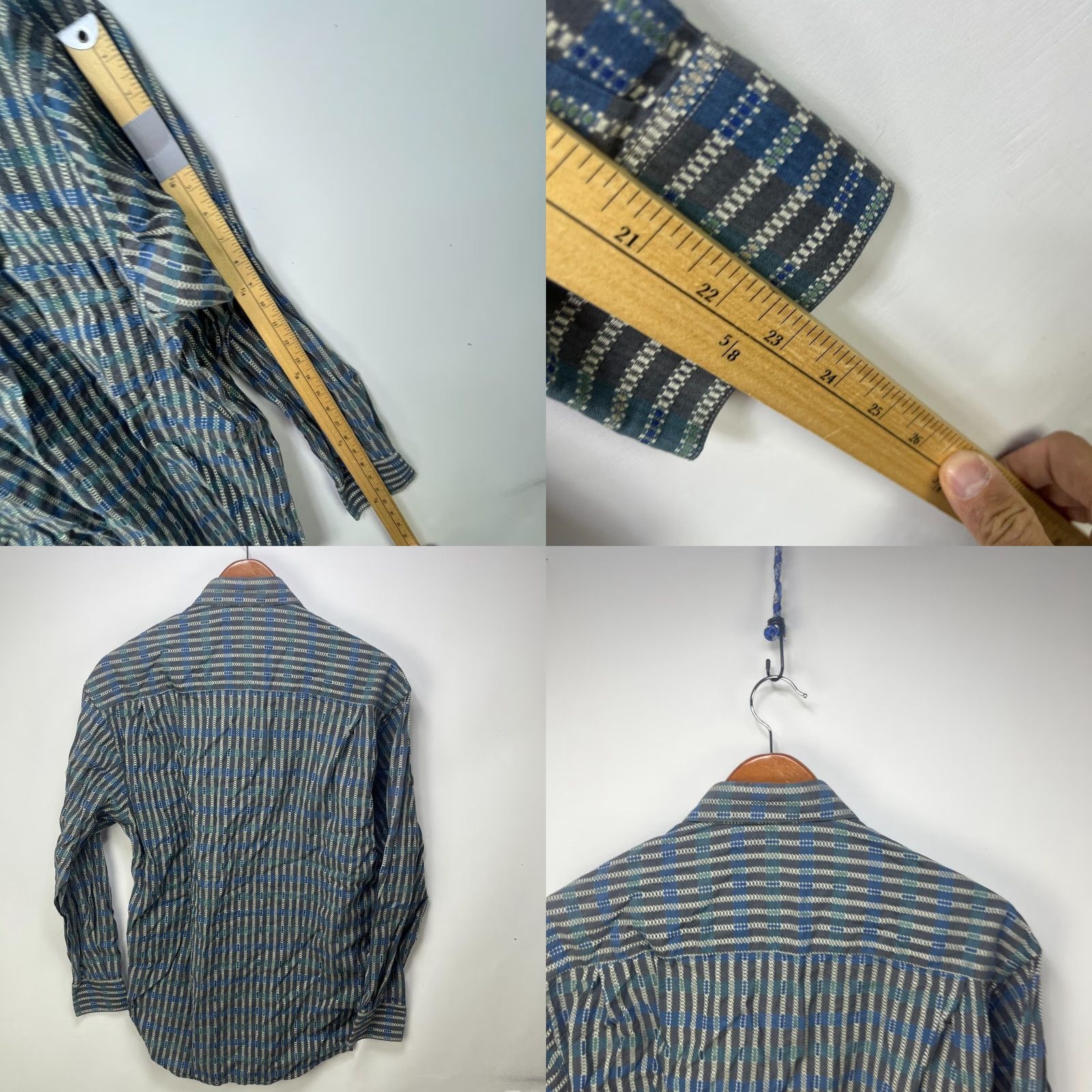 Vintage VINTAGE Wayne Gretzky Button-Up Long Sleeve Shirt M Blue 90s Mens Shirt Size US M / EU 48-50 / 2 - 8 Thumbnail