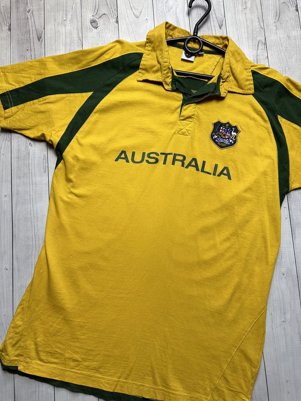 Vintage Vintage Australia rugby jersey yellow size L logo Size US L / EU 52-54 / 3 - 2 Thumbnail