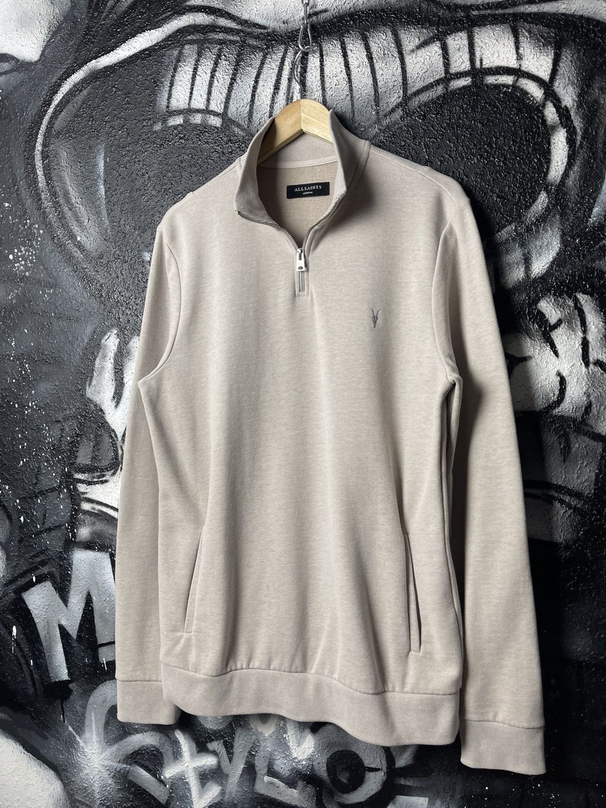 Allsaints Allsaints Half Zip Funnel Sweat Men’s Size M Size US M / EU 48-50 / 2 - 1 Thumbnail
