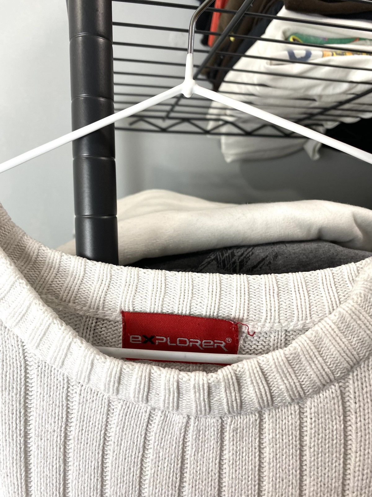 Japanese Brand Y2K Vintage Striped Diesel Style Japanese Knit Sweater Size US L / EU 52-54 / 3 - 5 Thumbnail