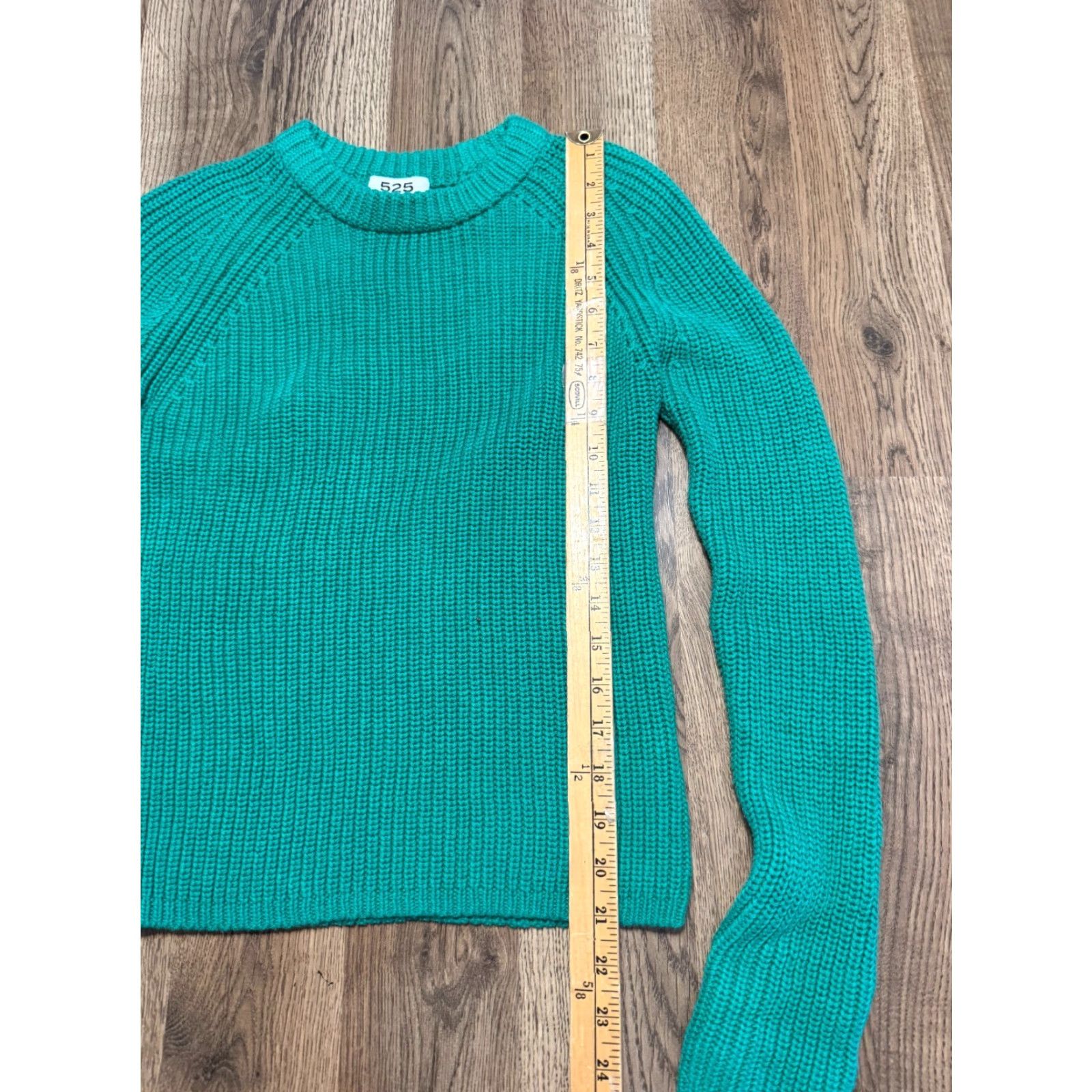 Vintage 525 Sweater Women's XS Green Pullover Crewneck Knit Shirt? Size XS / US 0-2 / IT 36-38 - 5 Thumbnail