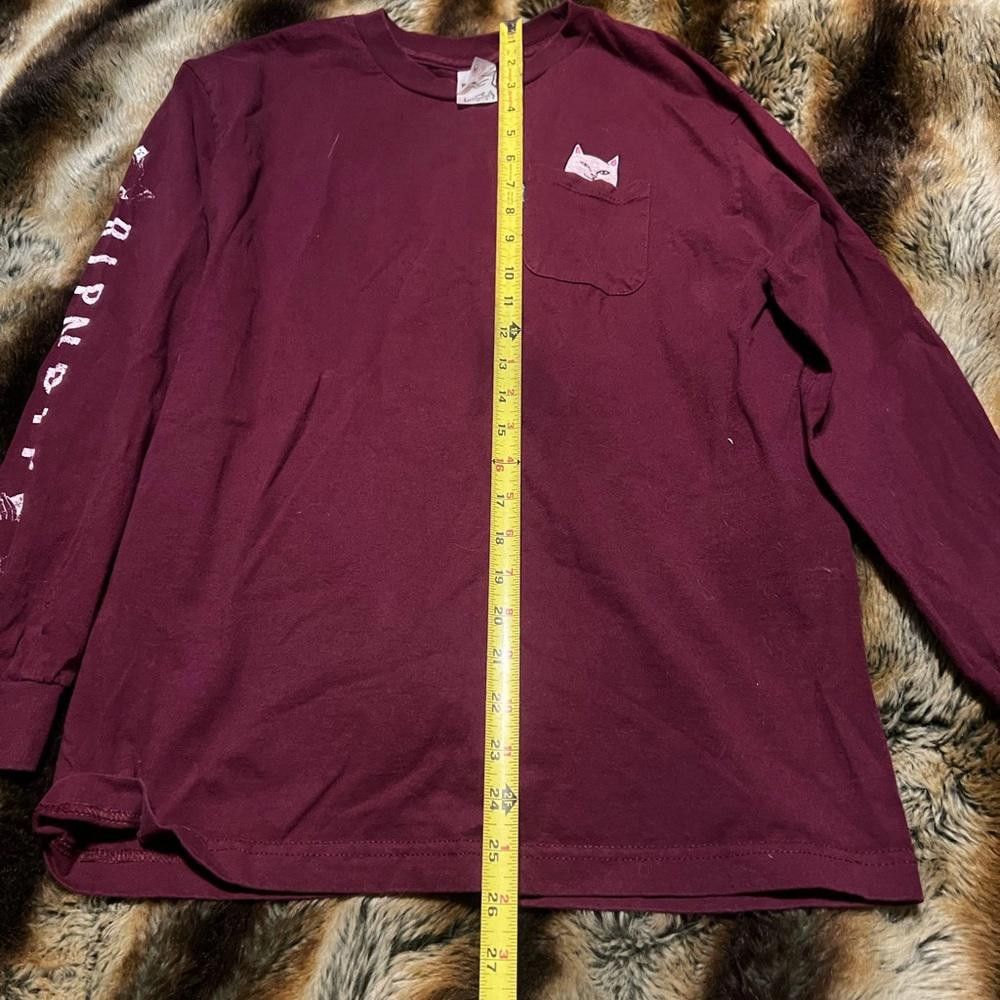 Designer Stylish Long Sleeve Tee - Maroon Color Size US M / EU 48-50 / 2 - 4 Thumbnail