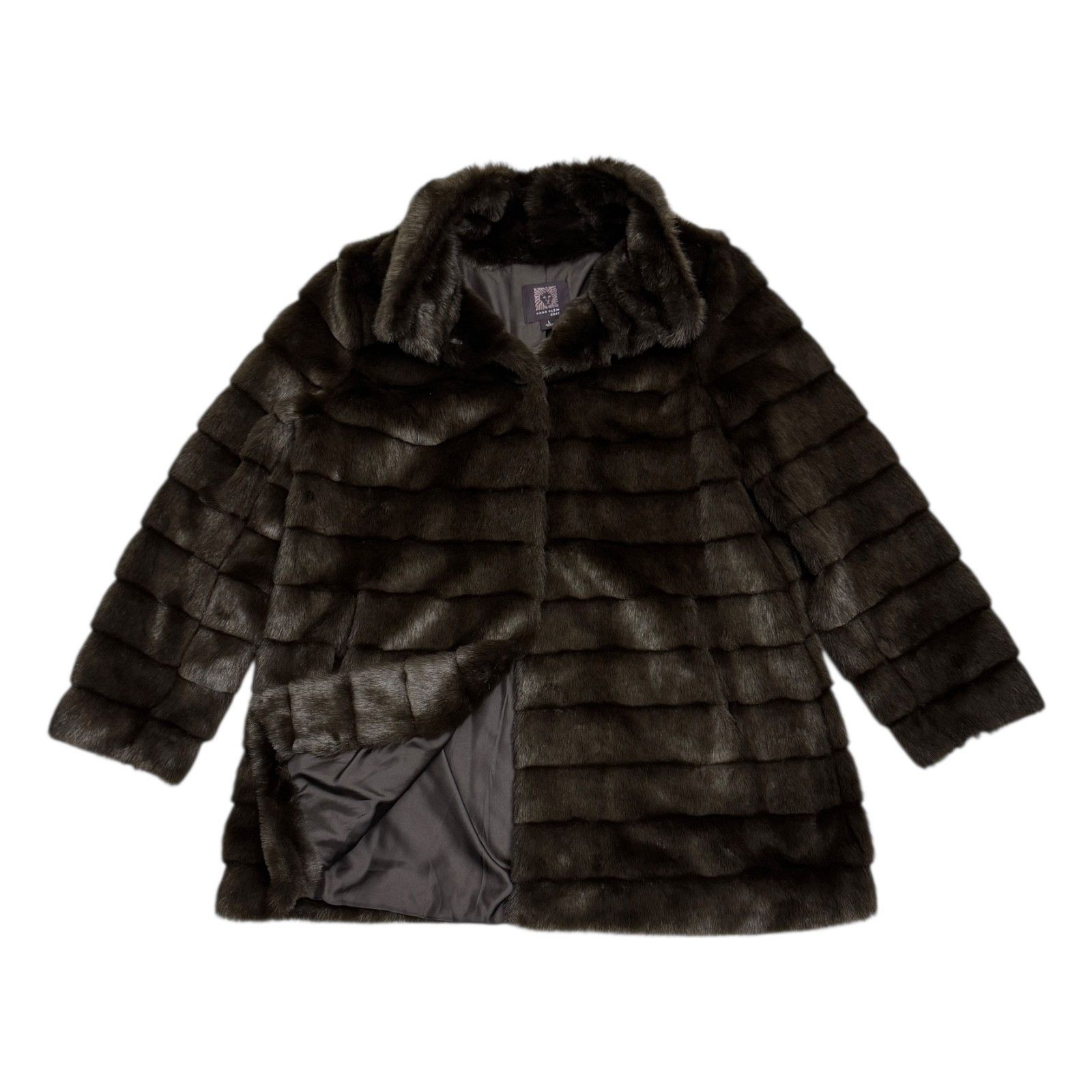 Anne Klein ANNE KLEIN Faux Fur Luxury Designer Winter Casual Coat Large Size L / US 10 / IT 46 - 1 Thumbnail