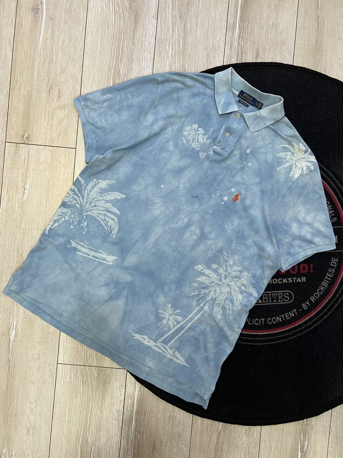 Polo Ralph Lauren × Vintage Tye dye style POLO RALPH LAUREN custom fit Size US XL / EU 56 / 4 - 1 Thumbnail