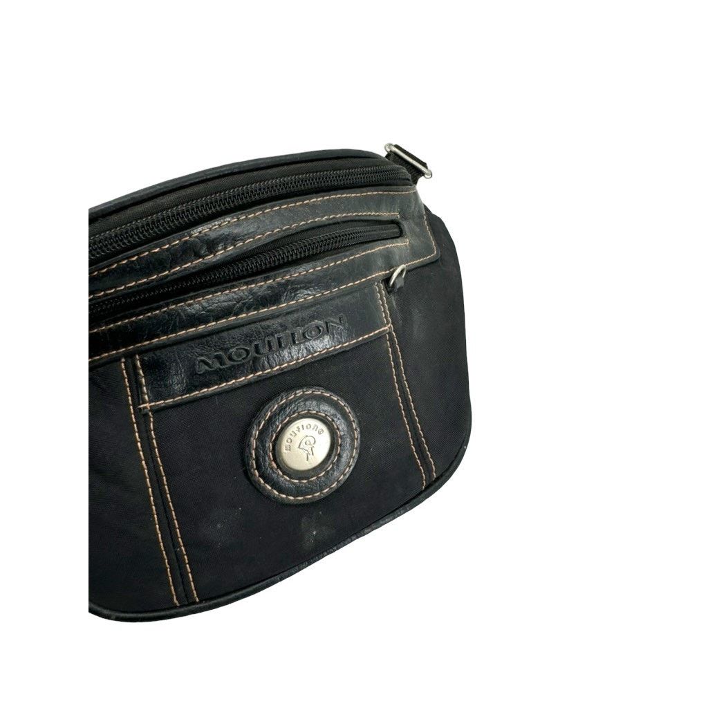 Designer × Vintage Vintage Mouflon Canvas Leather Waist Belt Bag Size ONE SIZE - 5 Thumbnail