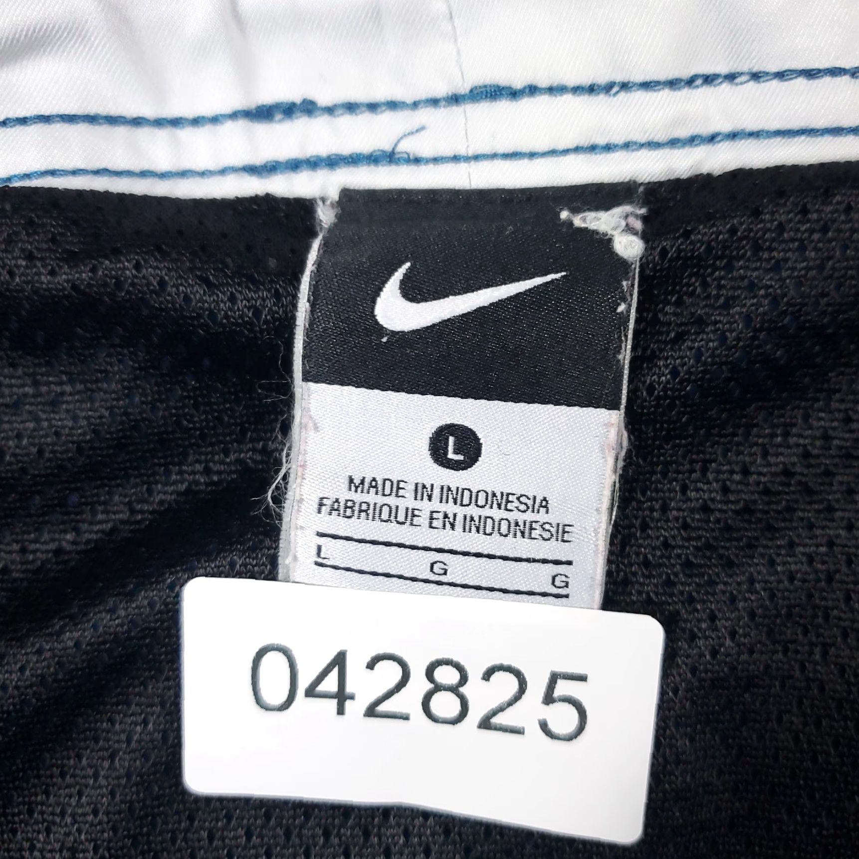 Nike Nike Shorts Mens L Blue Swoosh Lace Tie Beach Board Swim Trunks Size US 33 - 8 Thumbnail