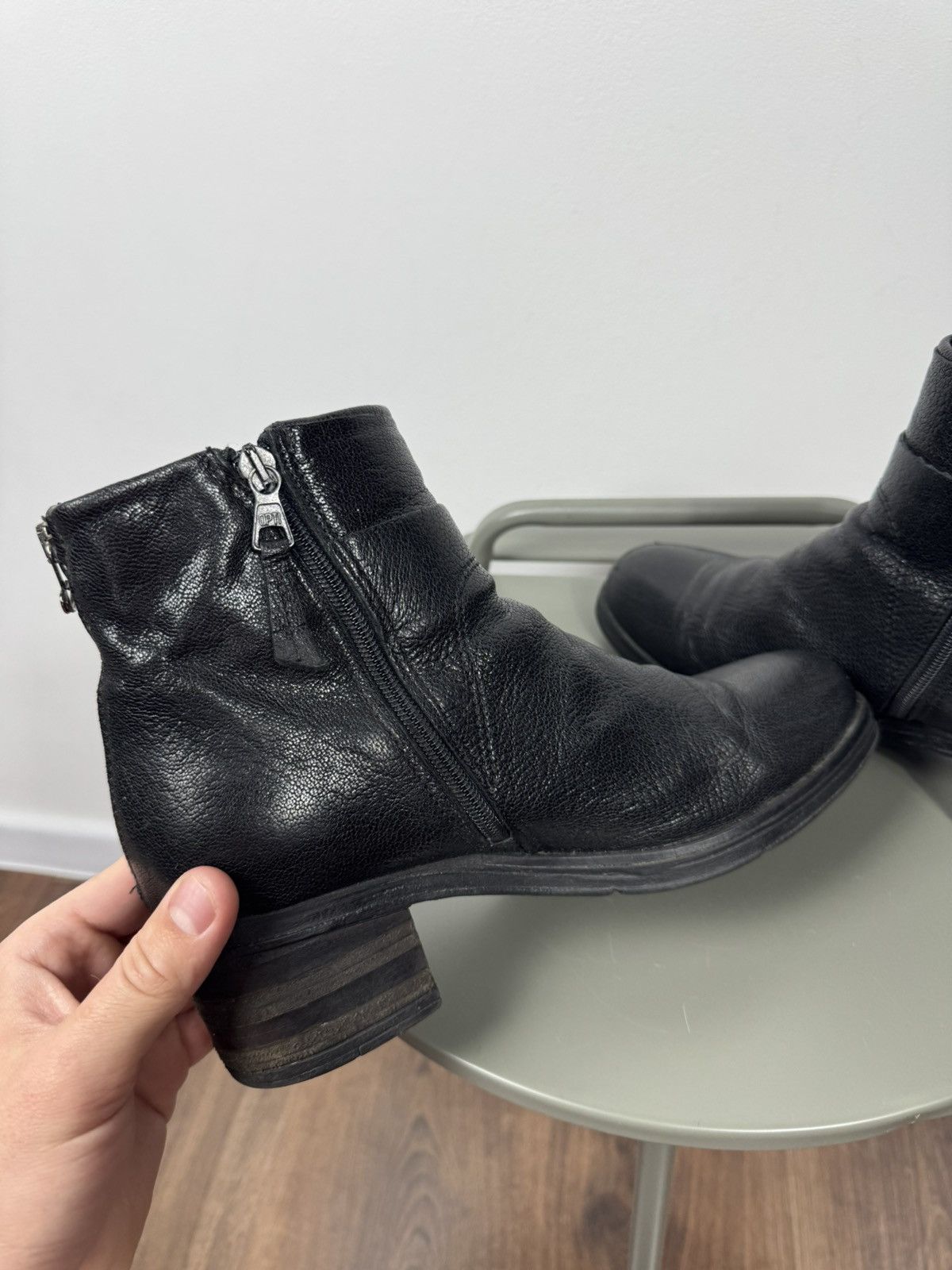 Other Vintage Black Leather Ankle Boots Chunky Heel EU 40 Women’s Size US 9 / IT 39 - 12 Thumbnail