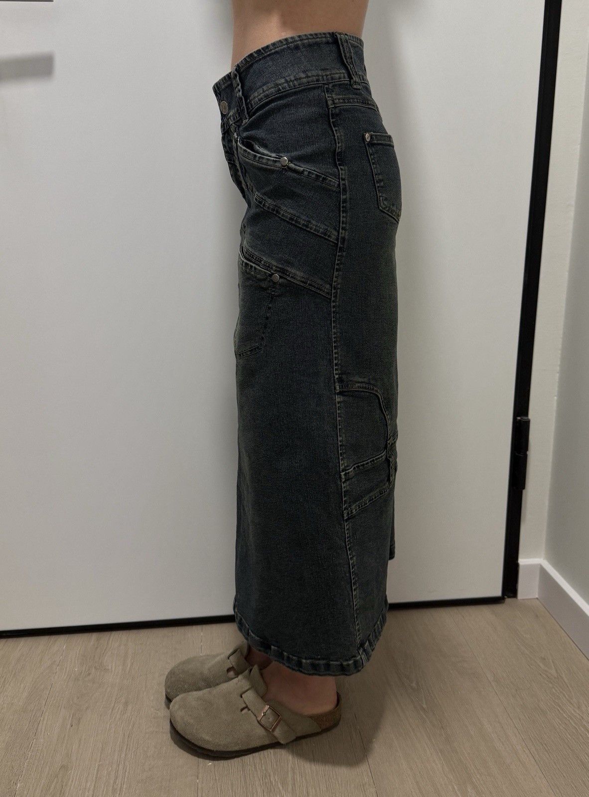 Other Tulip Jeans vintage avant garde Denim y2k midi skirt Size S Size 25" / US 0 / IT 36 - 3 Thumbnail