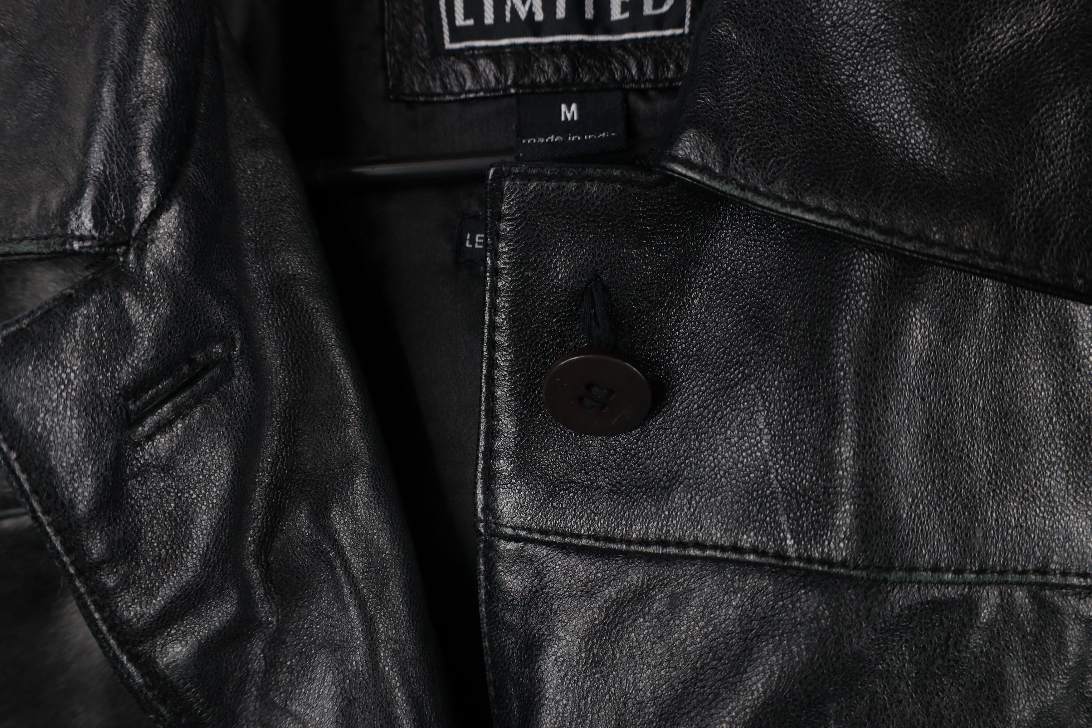 Vintage Vintage 90s Streetwear Leather Button Shirt Jacket Shacket Size M / US 6-8 / IT 42-44 - 4 Thumbnail