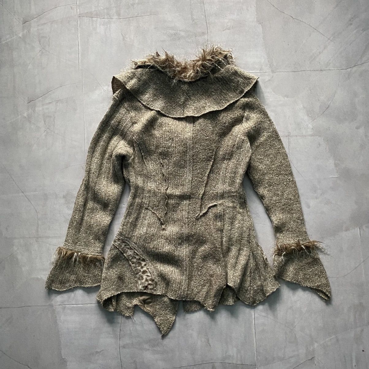 Hysteric Glamour Gothic Zone Bleue Style Japan Faux Fur Sweater LGB Vibe Size L / US 10 / IT 46 - 8 Thumbnail