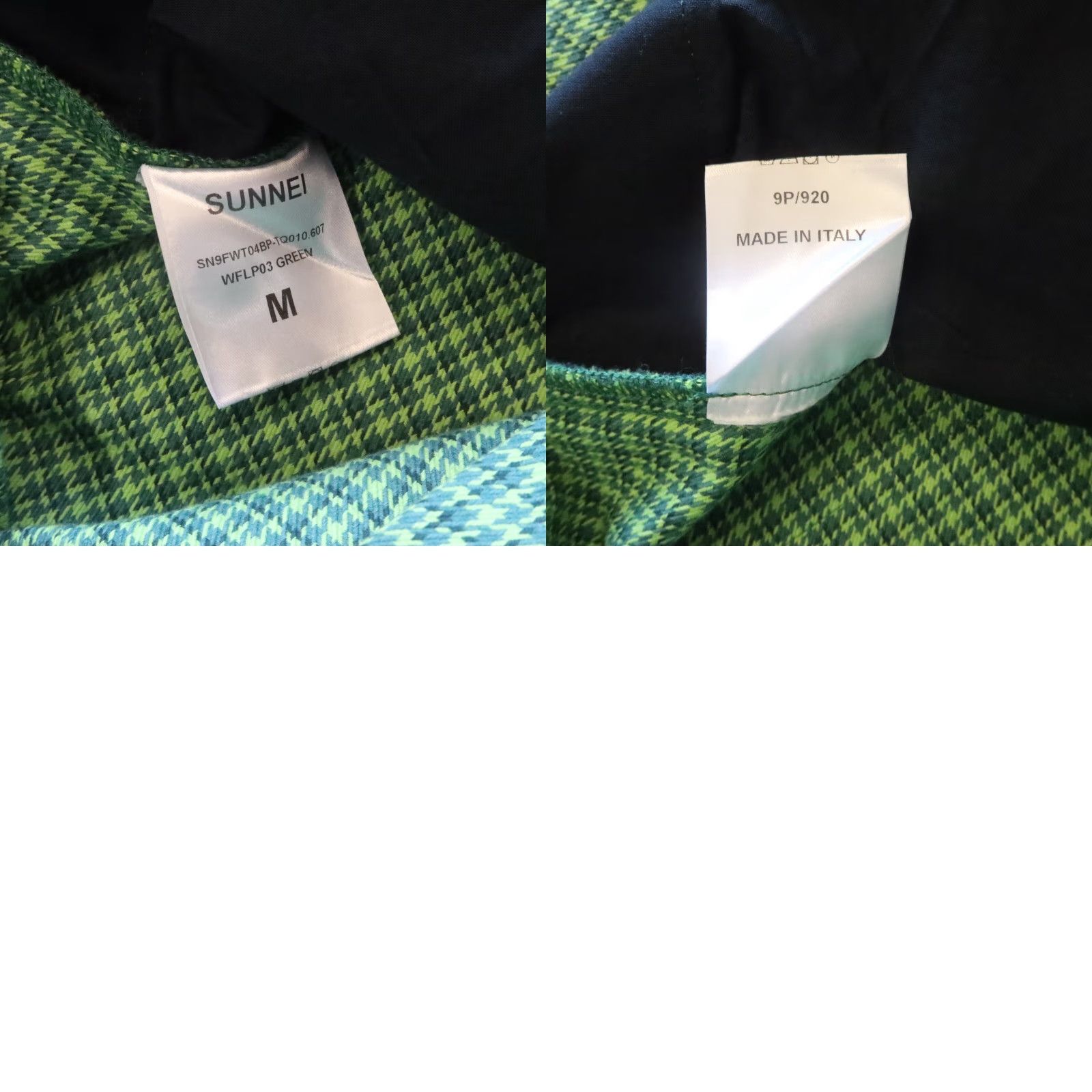 Sunnei VINTAGE Sunnei Houndstooth Cargo Pants Size M Green Women Cargo Pants M Green Sunnei Vintage Size 32" / US 10 / IT 46 - 10 Thumbnail