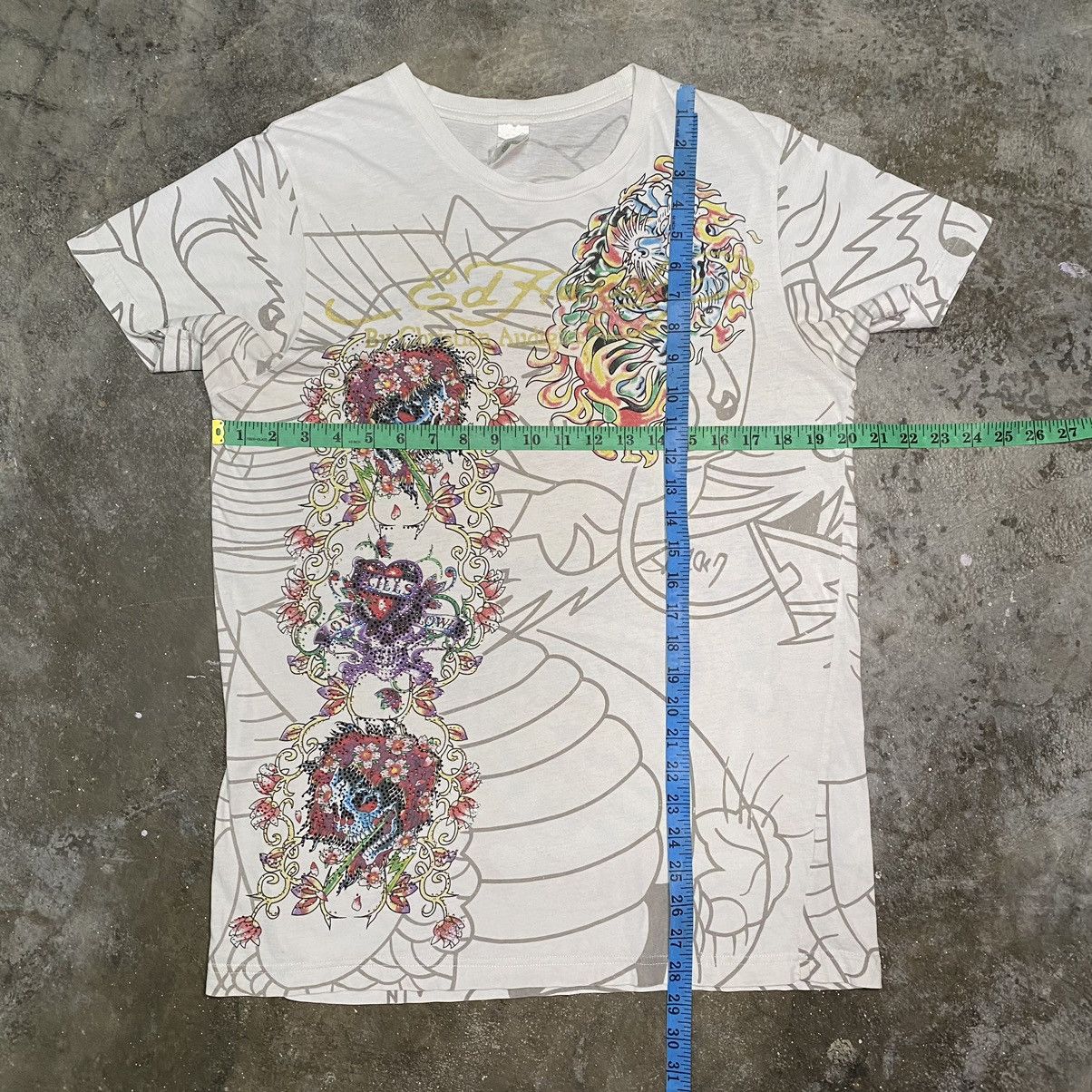 Christian Audigier × Ed Hardy × Japanese Brand Ed Hardy by Christian Audigier Devil T Shirt Size US M / EU 48-50 / 2 - 16 Thumbnail