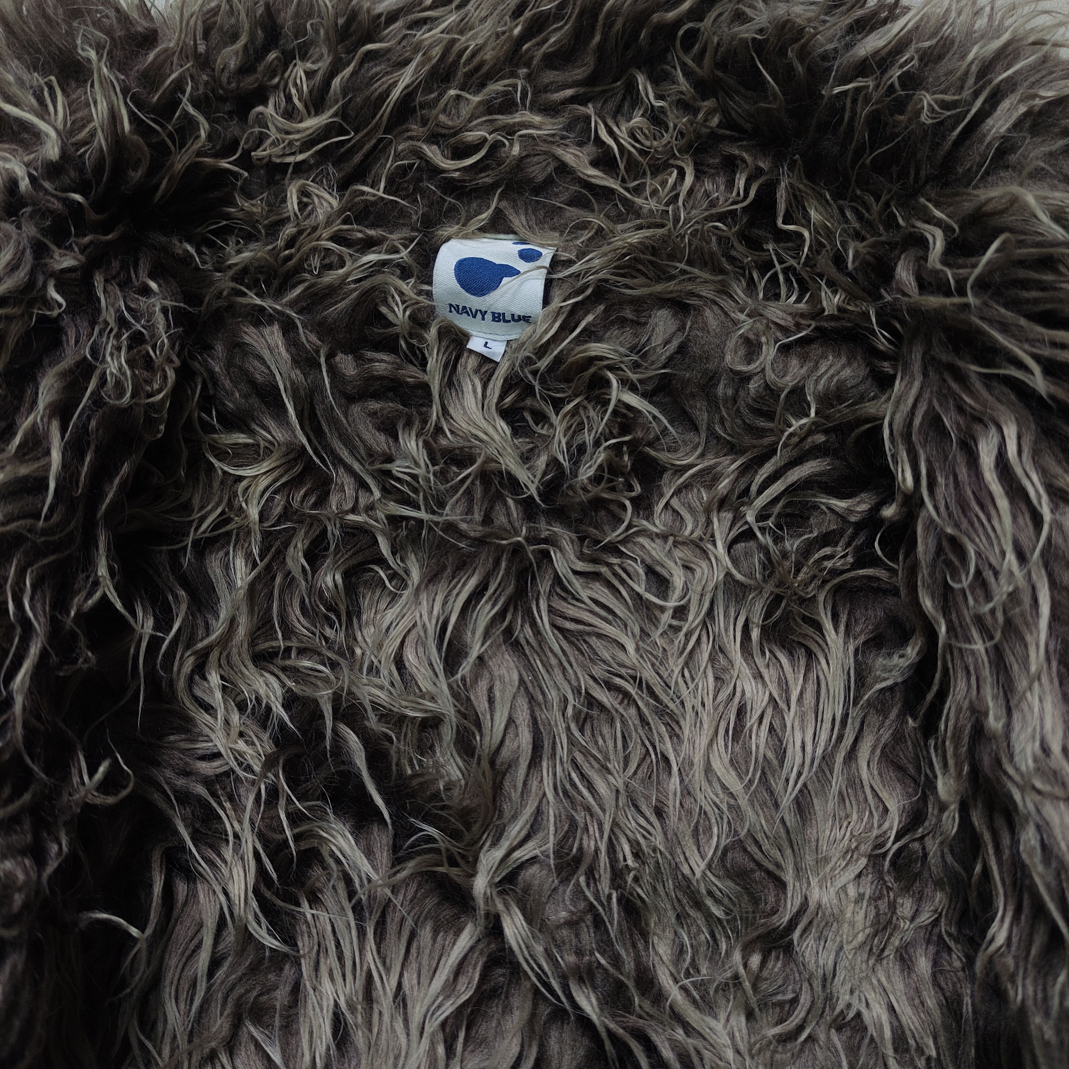 Tornado Mart Navy Blue Fur Jacket Vkei Japanese 2000s Archive Size US L / EU 52-54 / 3 - 10 Thumbnail