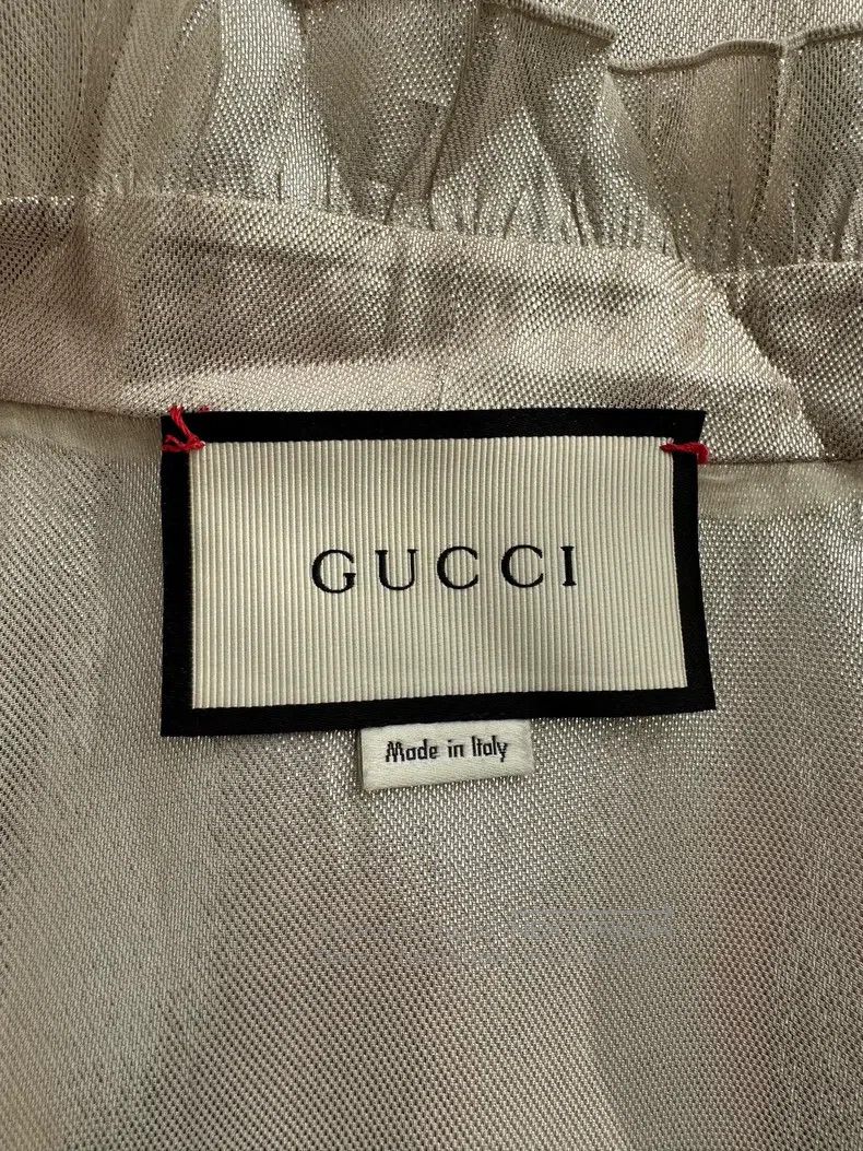 Gucci Gucci Ruffled shiny satin shirt Size S / US 4 / IT 40 - 8 Thumbnail