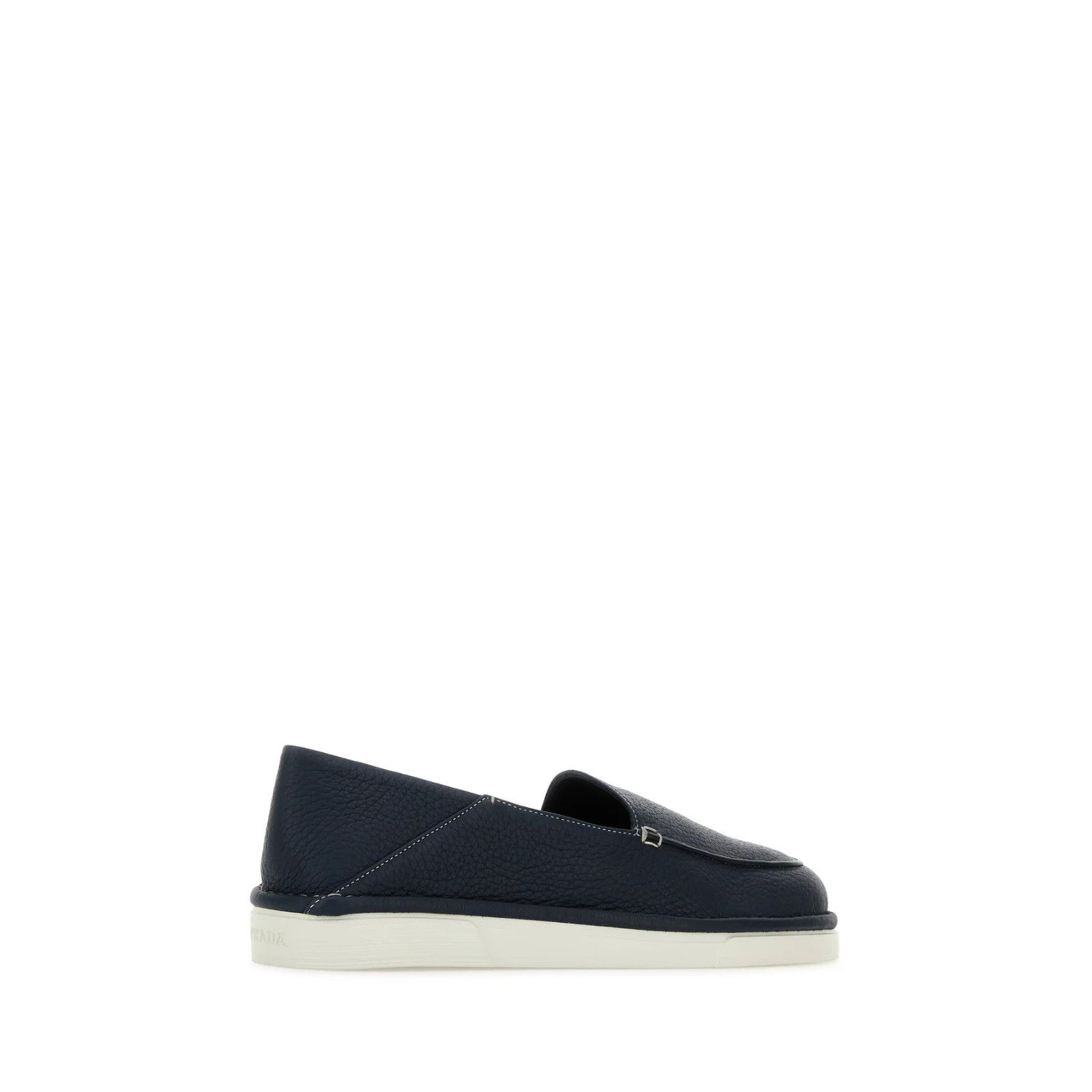 PRADA Blue Leather Loafers New And Authentic (Men's size:8;)