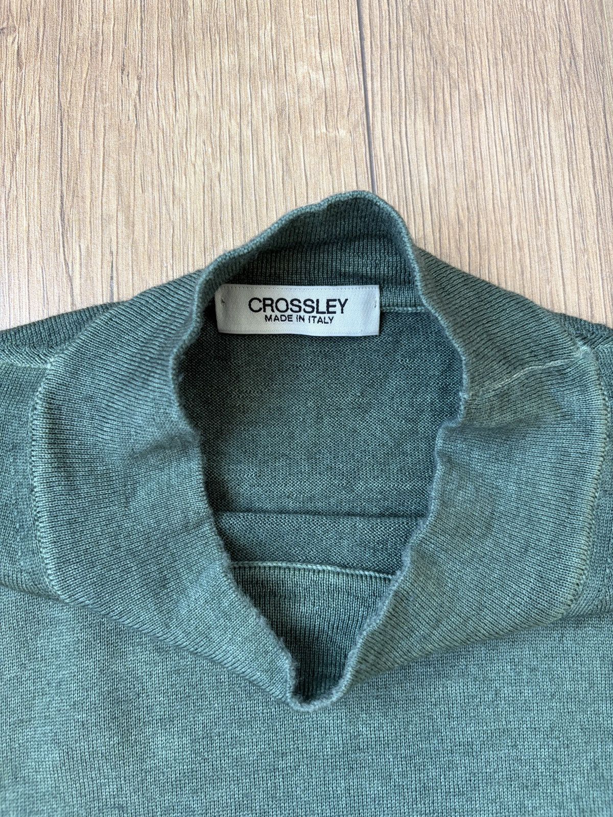 Crossley Crossley Gradient Green Wool Sweater Size US L / EU 52-54 / 3 - 4 Thumbnail