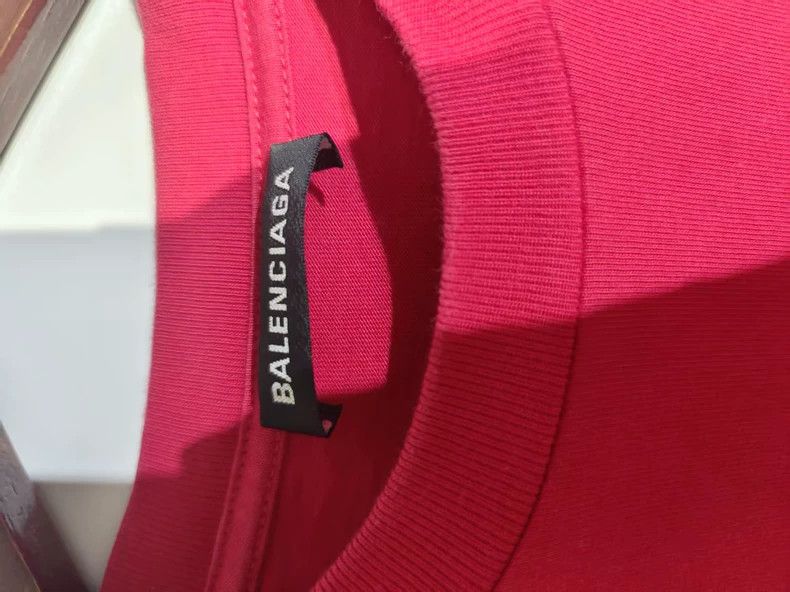 Balenciaga Balenciaga Red Crown Wheat Embroidery Logo Short Sleeve, S Size US XS / EU 42 / 0 - 7 Thumbnail