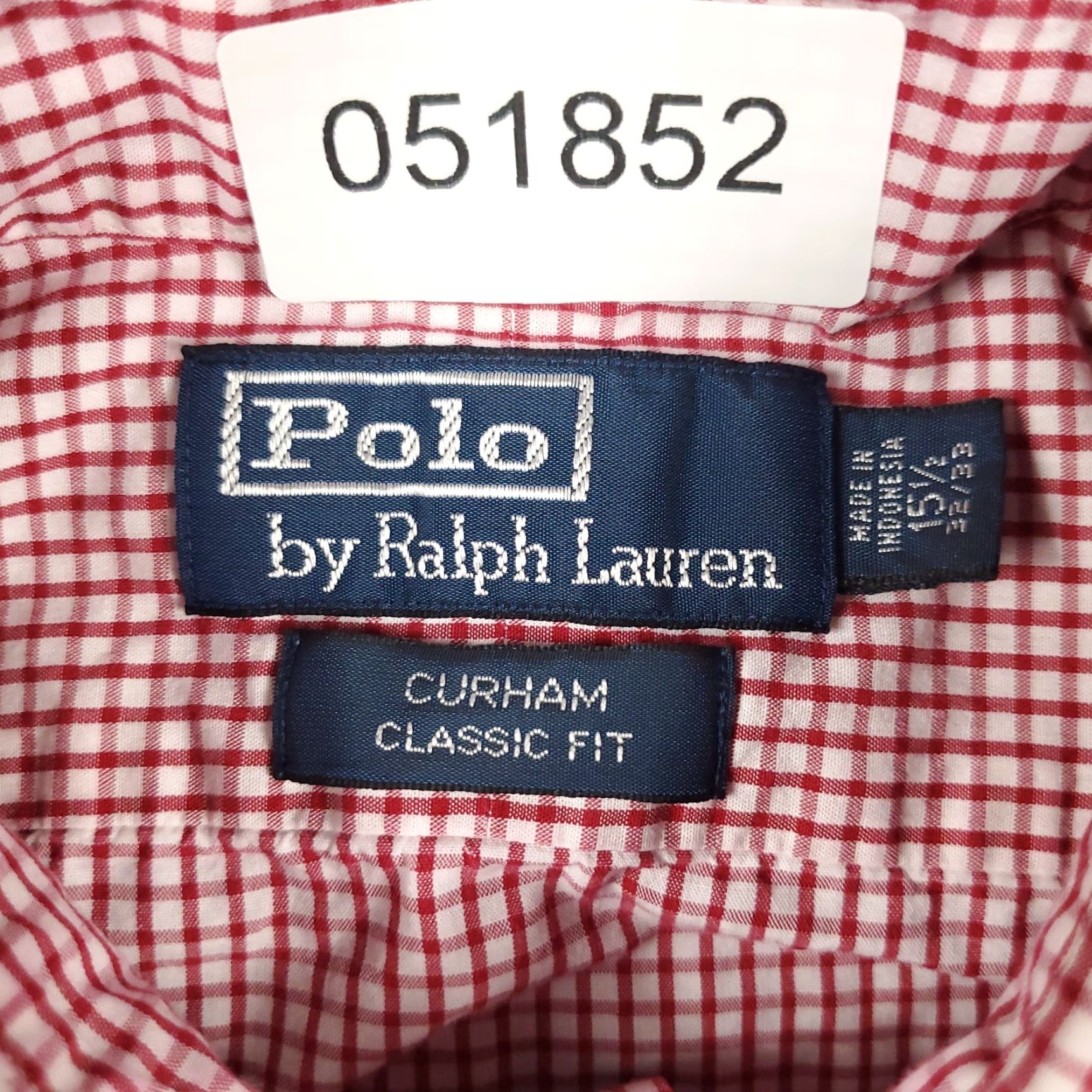Ralph Lauren Ralph Lauren Shirt Mens 15.5 Red Check Pony Dress Button-Down Long Sleeve Size 40R - 6 Thumbnail
